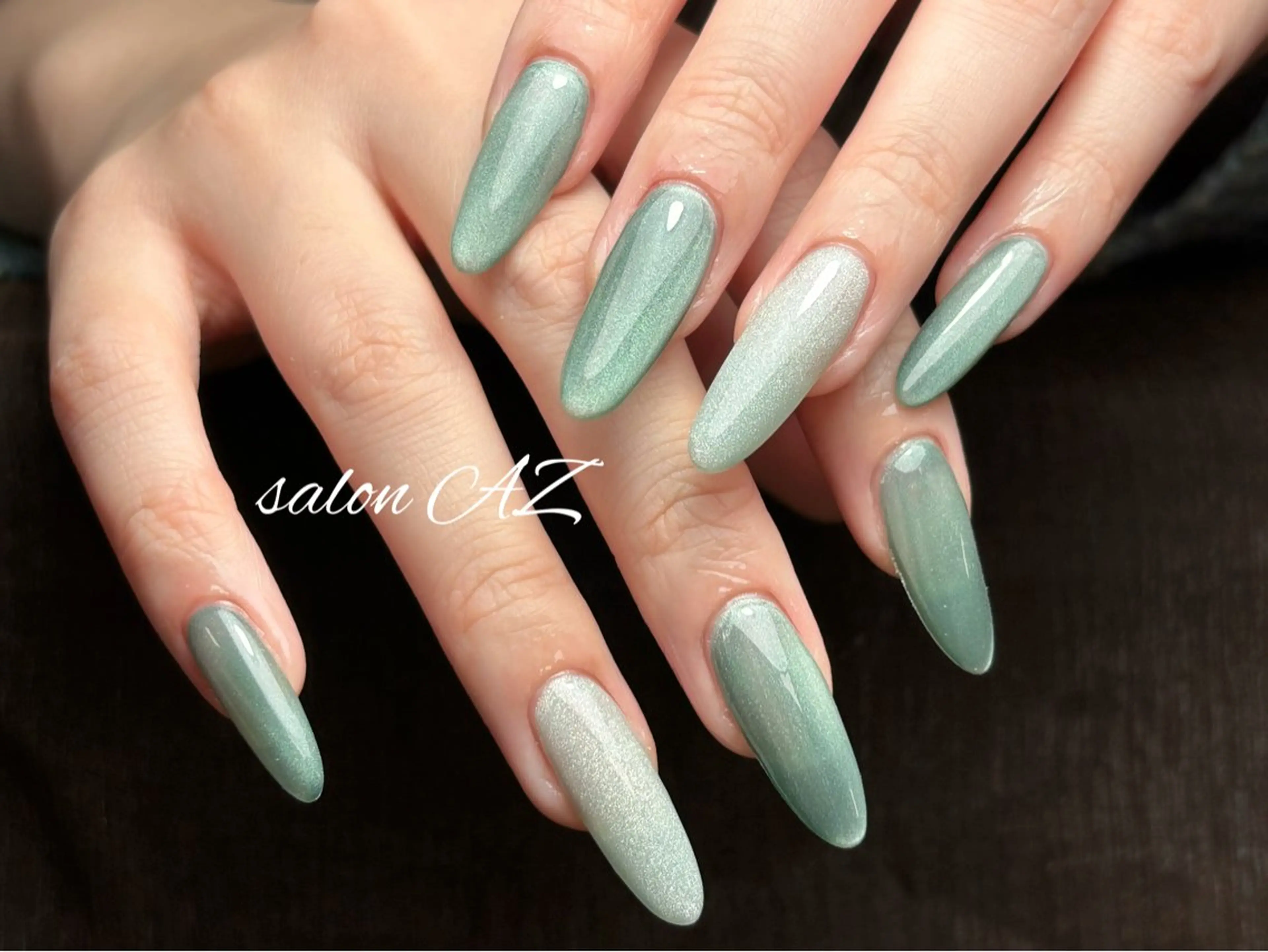 ネイル アートネイル 長さ出し フットネイル フレンチネイル ジェルネイル ハンドネイル salon AZのネイルデザイン