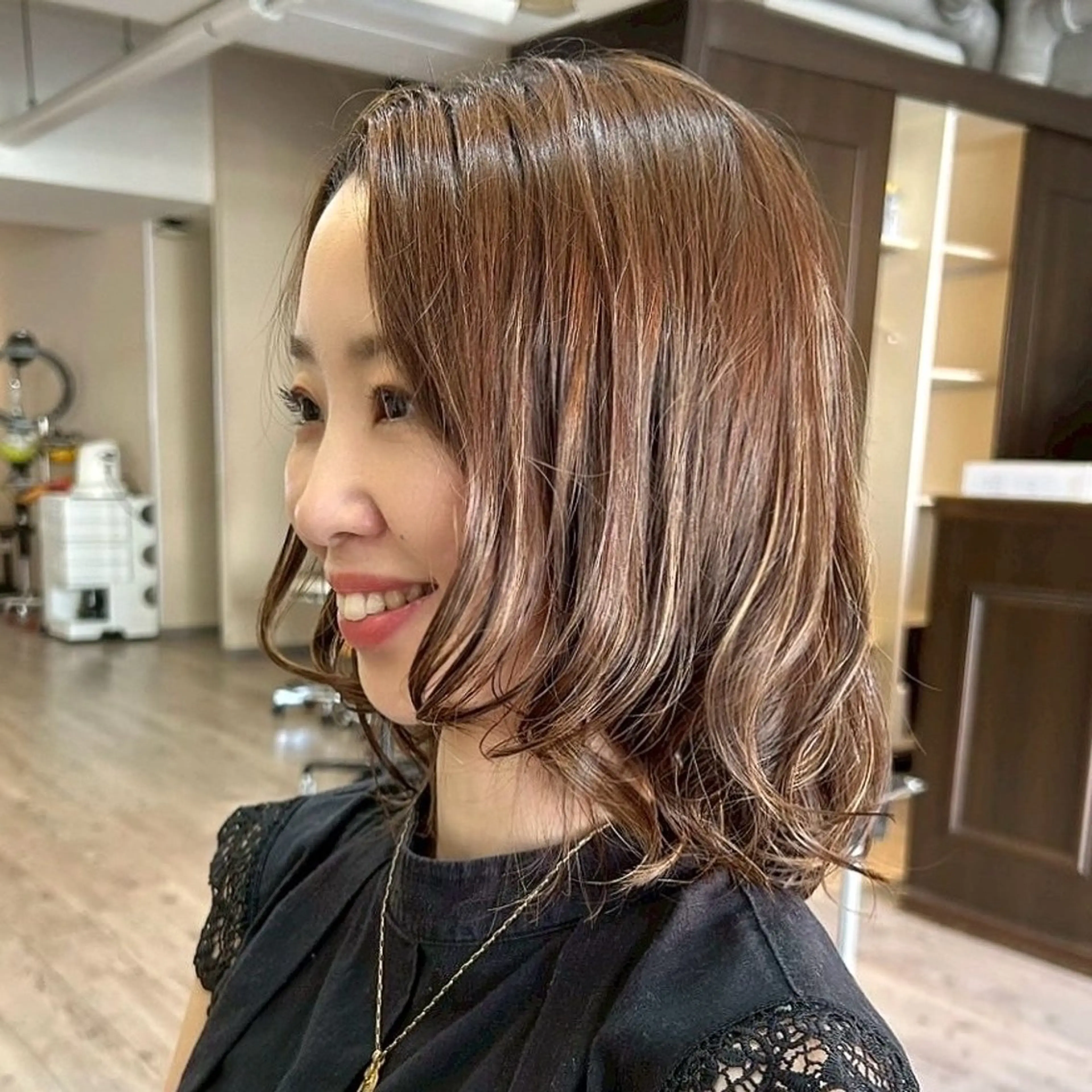 ミディアム 横山 洋幸のヘアスタイル