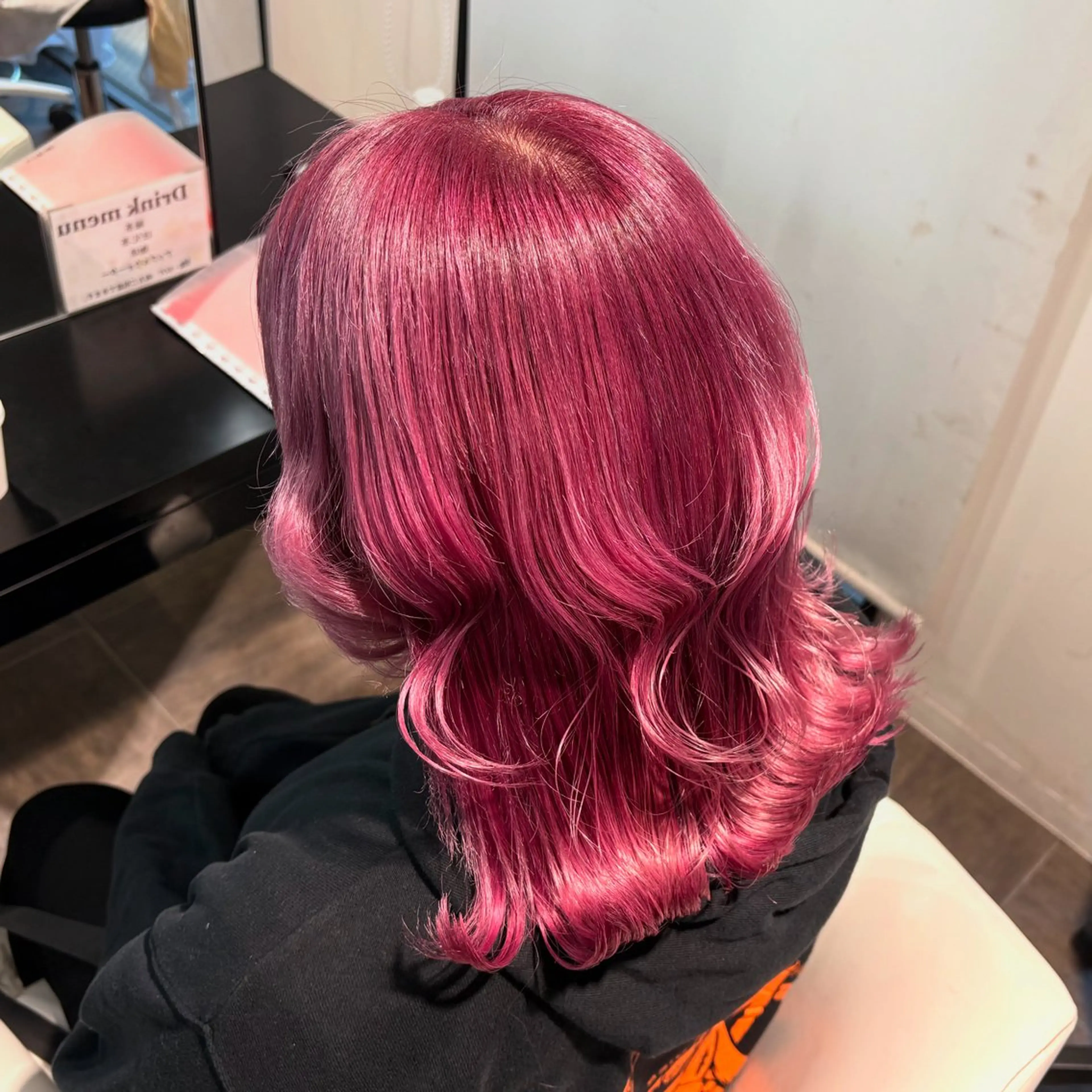 ミディアム カラー ダブルカラー ピンクカラー 似合わせカット ヘアカラー トリートメント 🤍愛されヘア⌇ 𝐑 𝐈 𝐎🤍のヘアスタイル