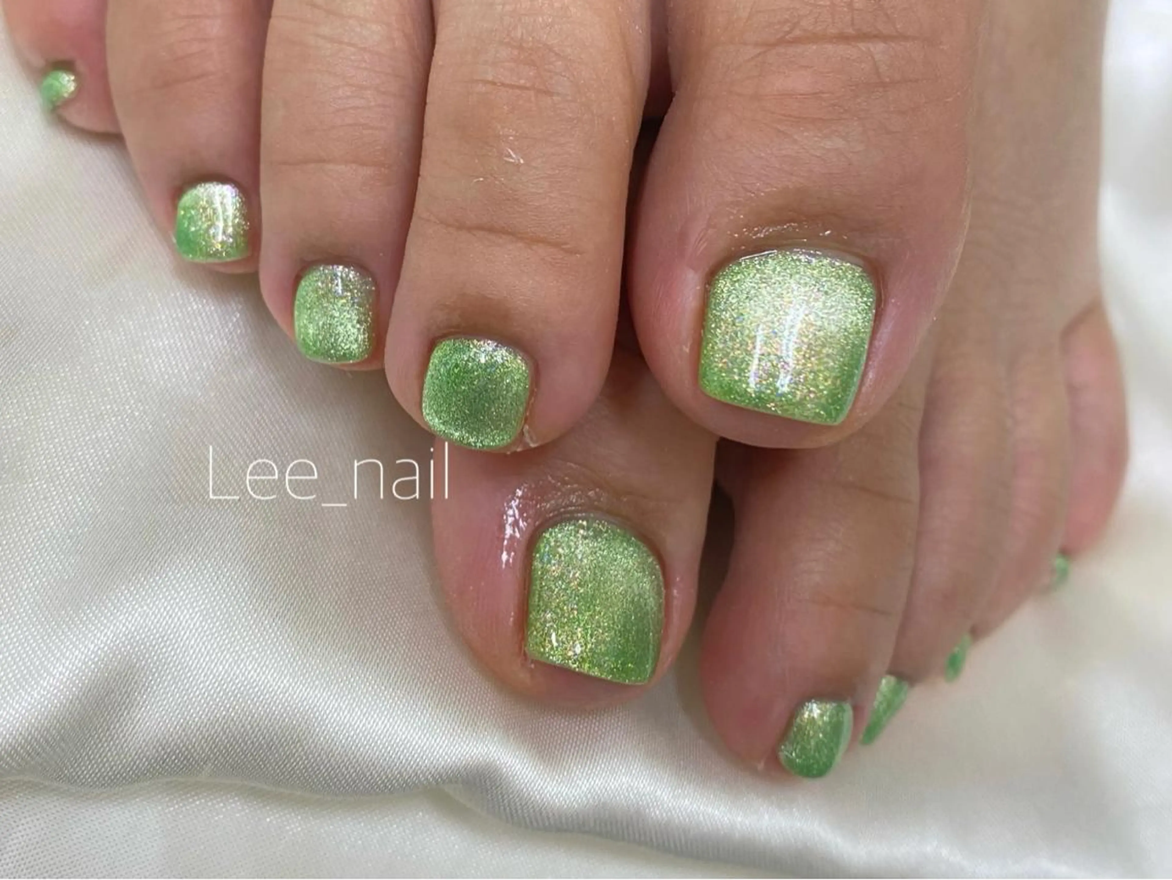ネイル フットネイル マグネットネイル フットネイル Lee_ nailのネイルデザイン