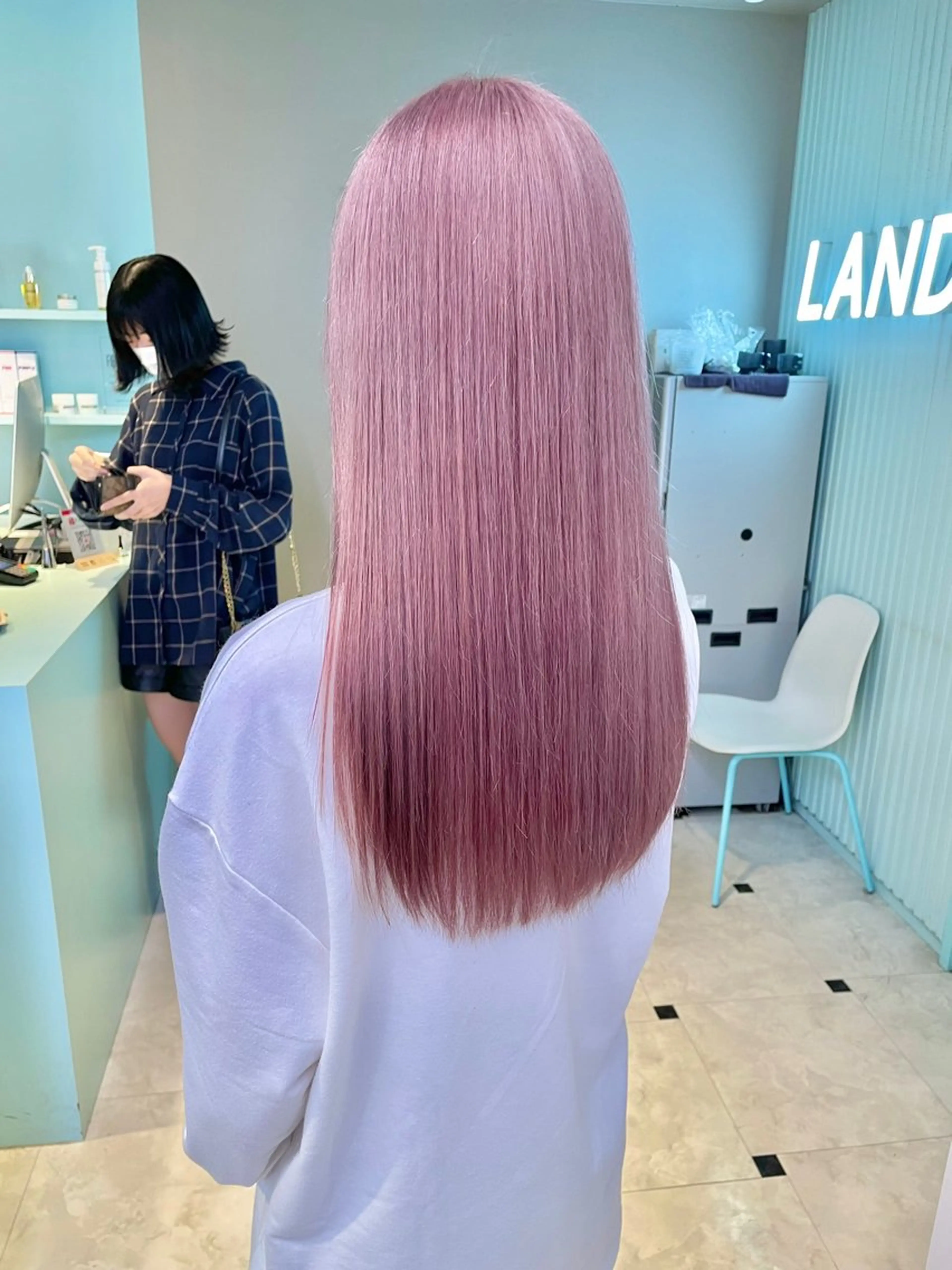 ロング カラー ヘアカラー トリートメント 大人っぽ韓国🤍ブリ ーチ/mitsukiのヘアスタイル