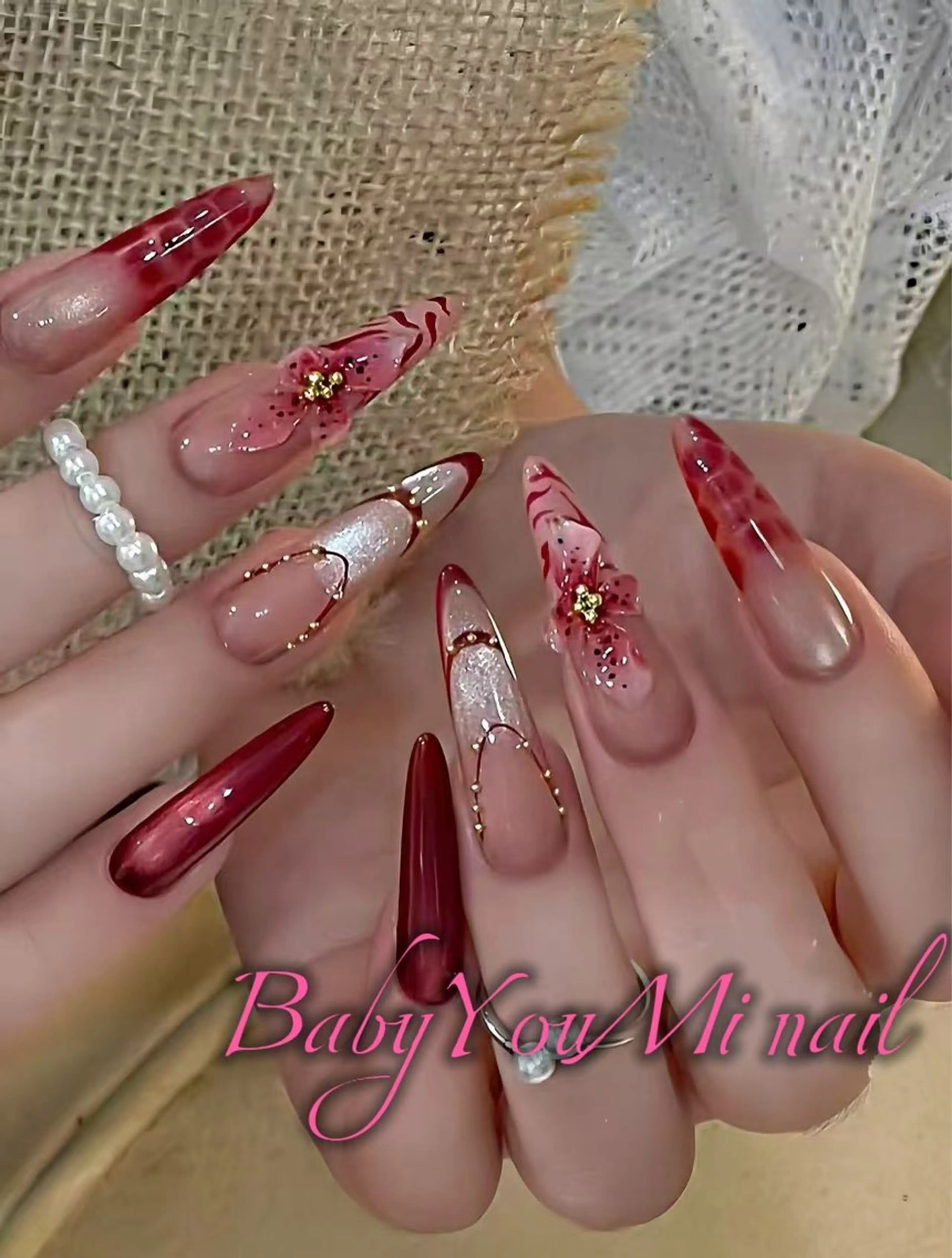 ネイル オーロラネイル フラワーネイル フットネイル フレンチネイル ジェルネイル ハンドネイル 相沢 さやかのネイルデザイン