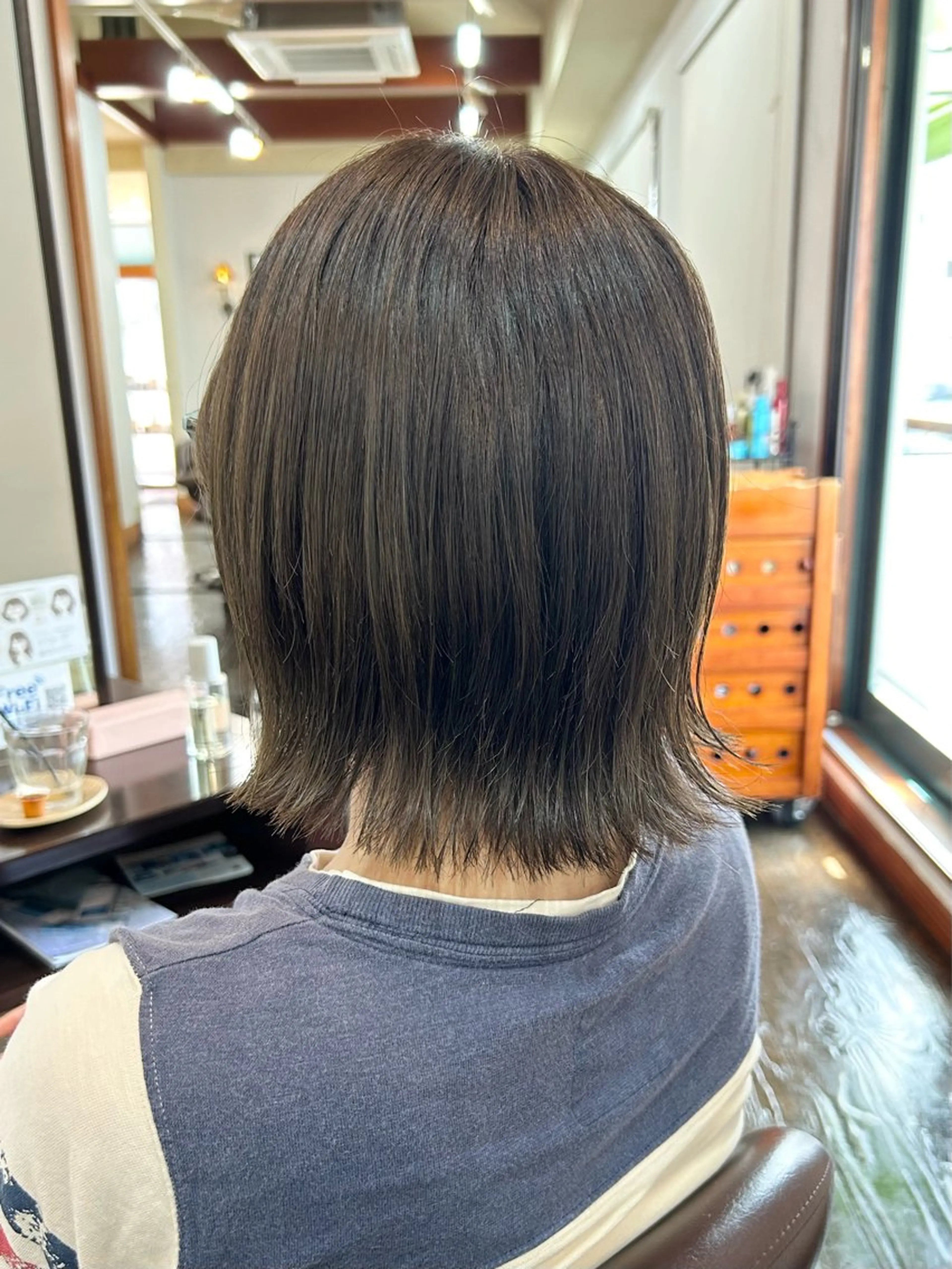 カラー オリーブカラー 坂本 瑞季のヘアスタイル