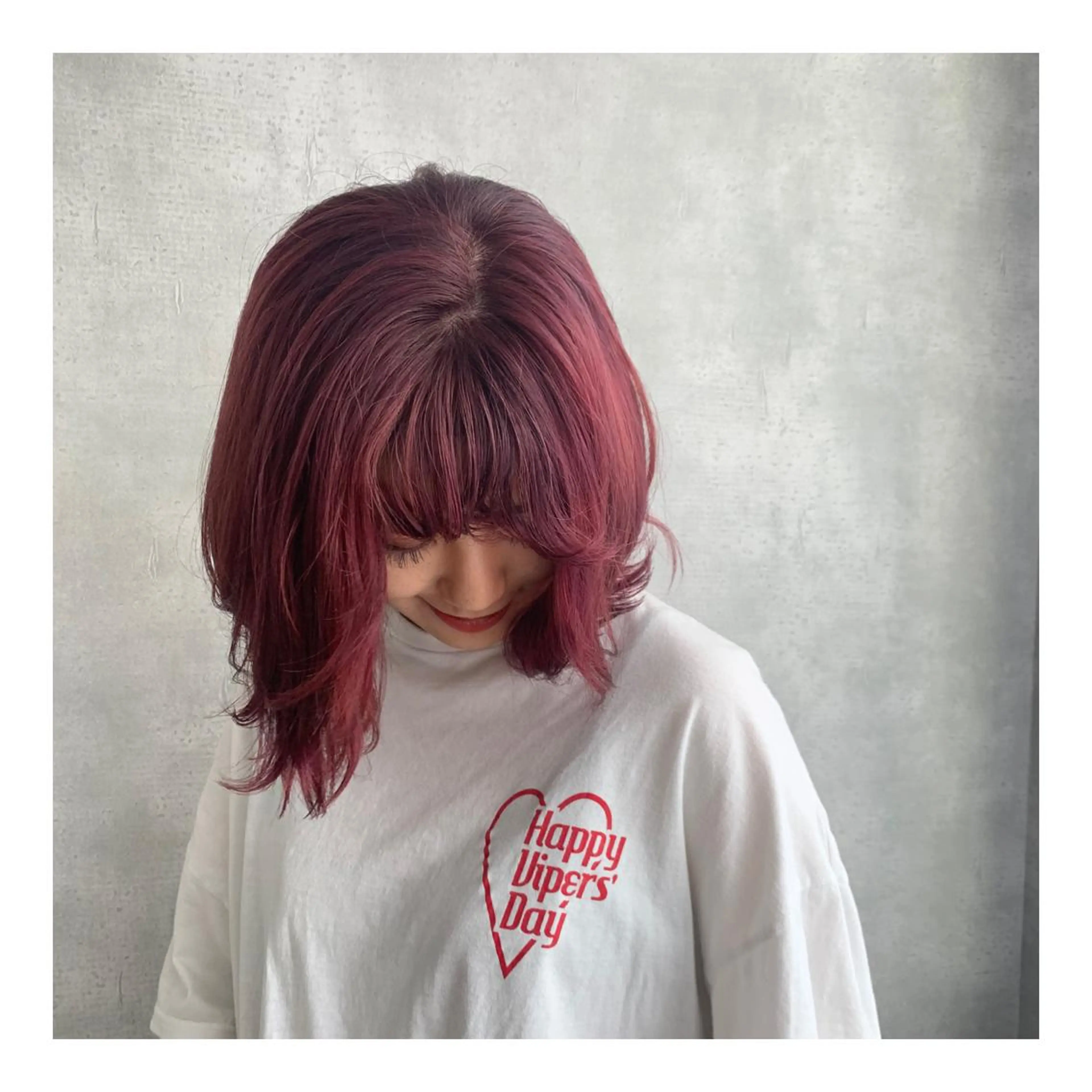 ミディアム ヘアカラー トリートメント TriumpH天王寺店【ミルボンAujua認定サロン】所属・SAKI🐈‍⬛【 HAPPY届けます】のヘアスタイル