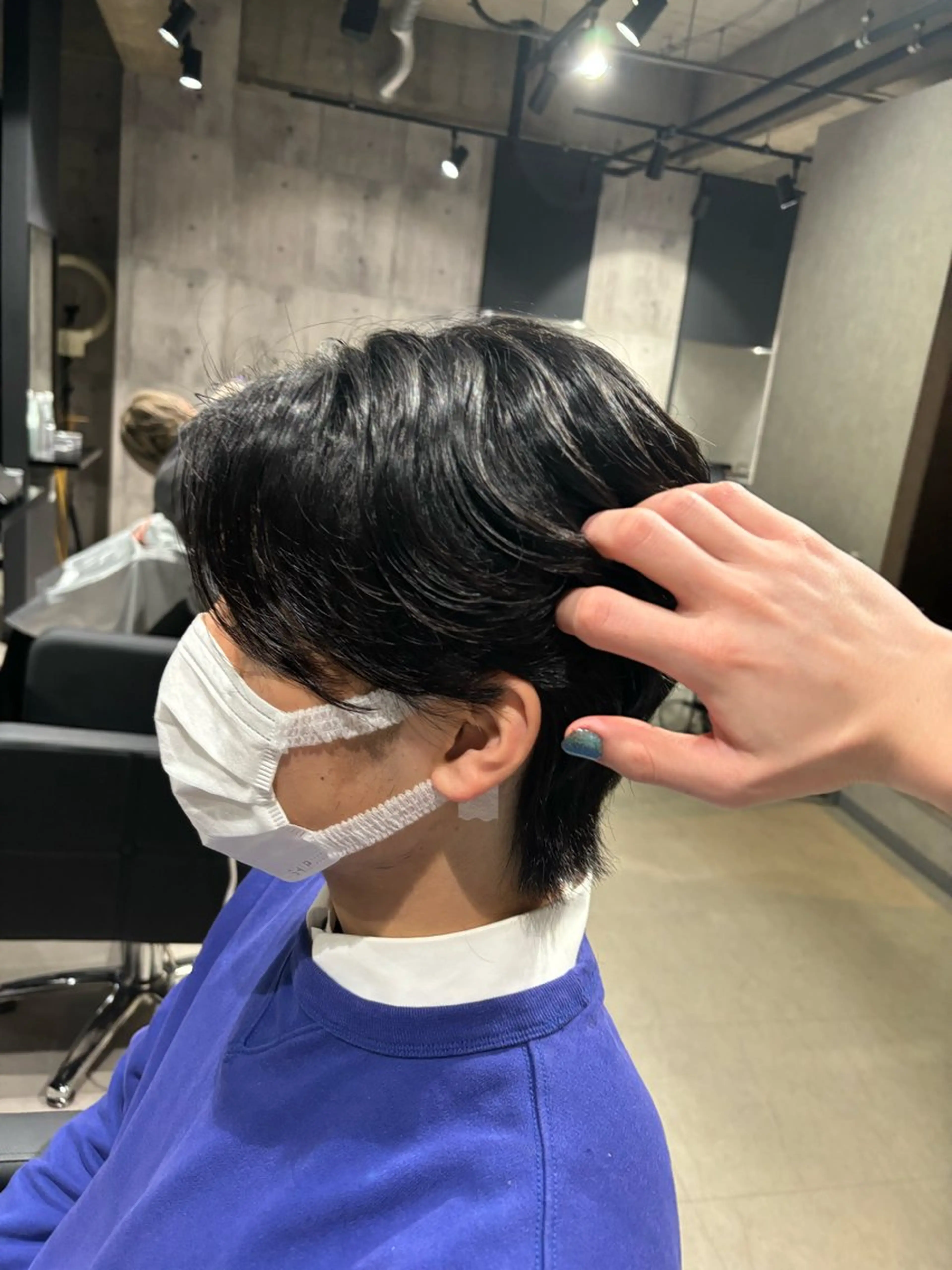 パーマ メンズ ダウンパーマ メンズパーマ ニュアンスパーマ カット 縮毛矯正 トリートメント _white【京橋店】所属・_WHITE / KENTOのヘアスタイル