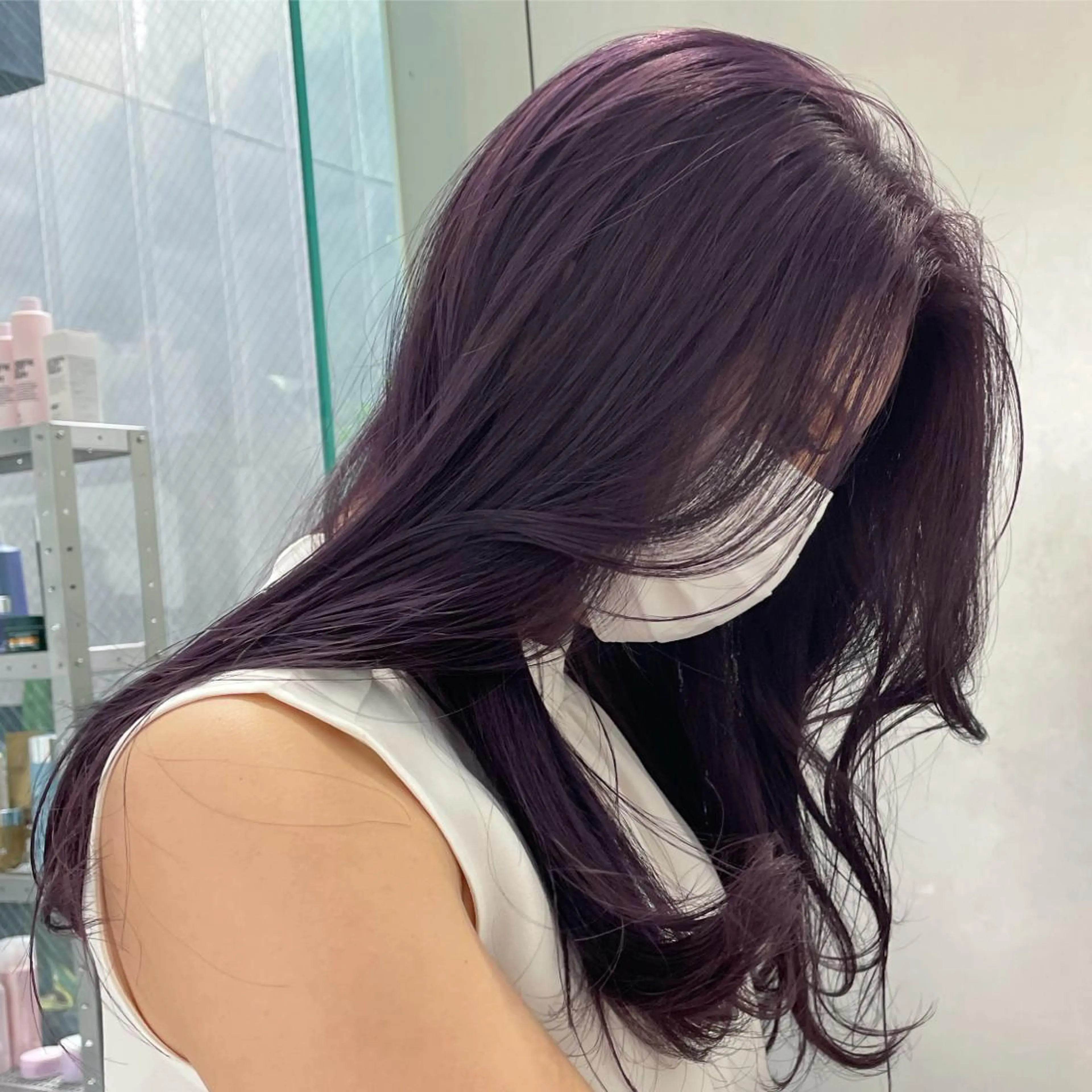 ロング カラー ヘアカラー miyu ハイトーン/レイヤーのヘアスタイル