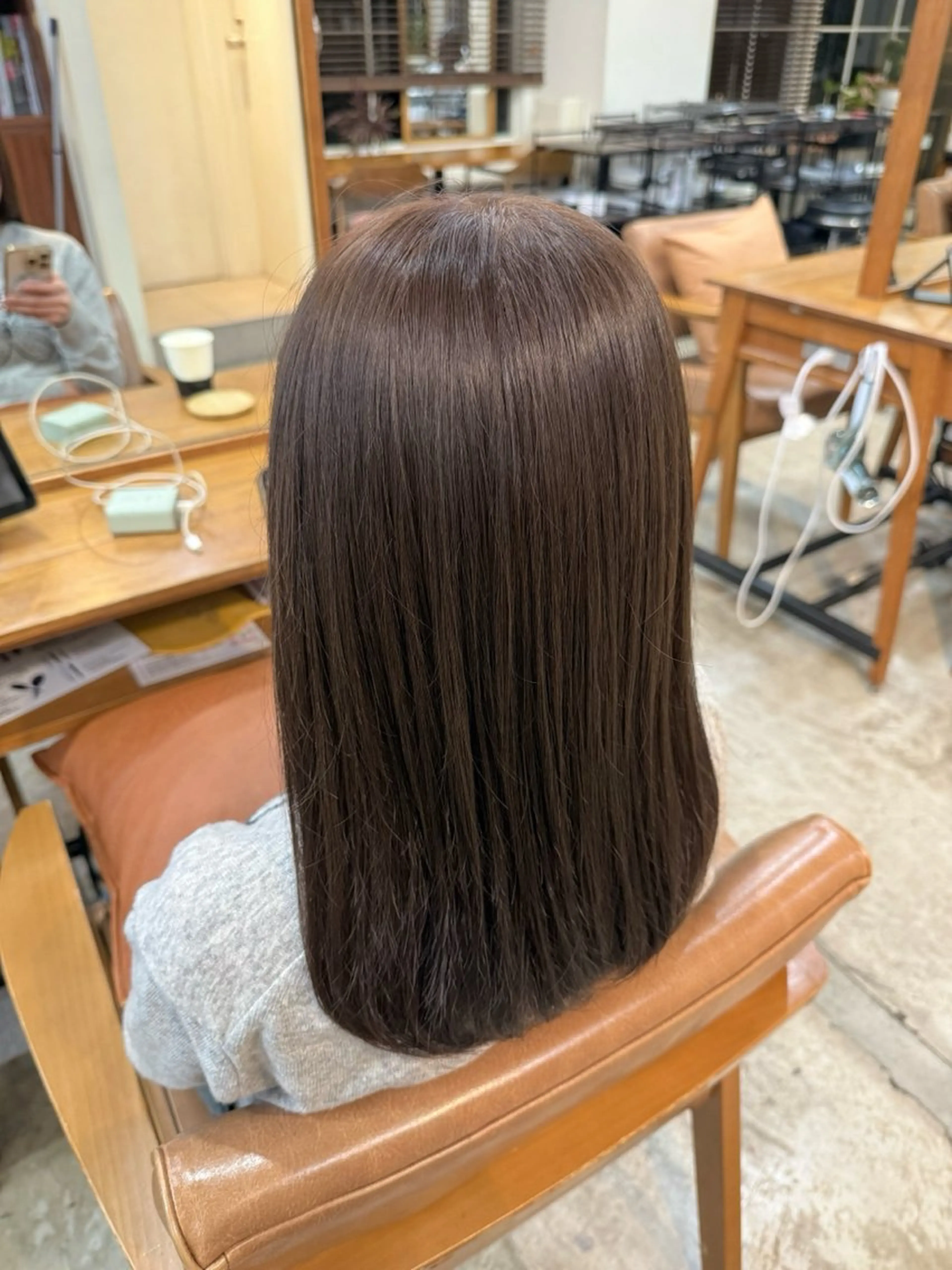 ミディアム カラー ヘアカラー トリートメント ヘッドスパ 🪐韓国ラベンダー艶 カラー/加野彩果🪐のヘアスタイル