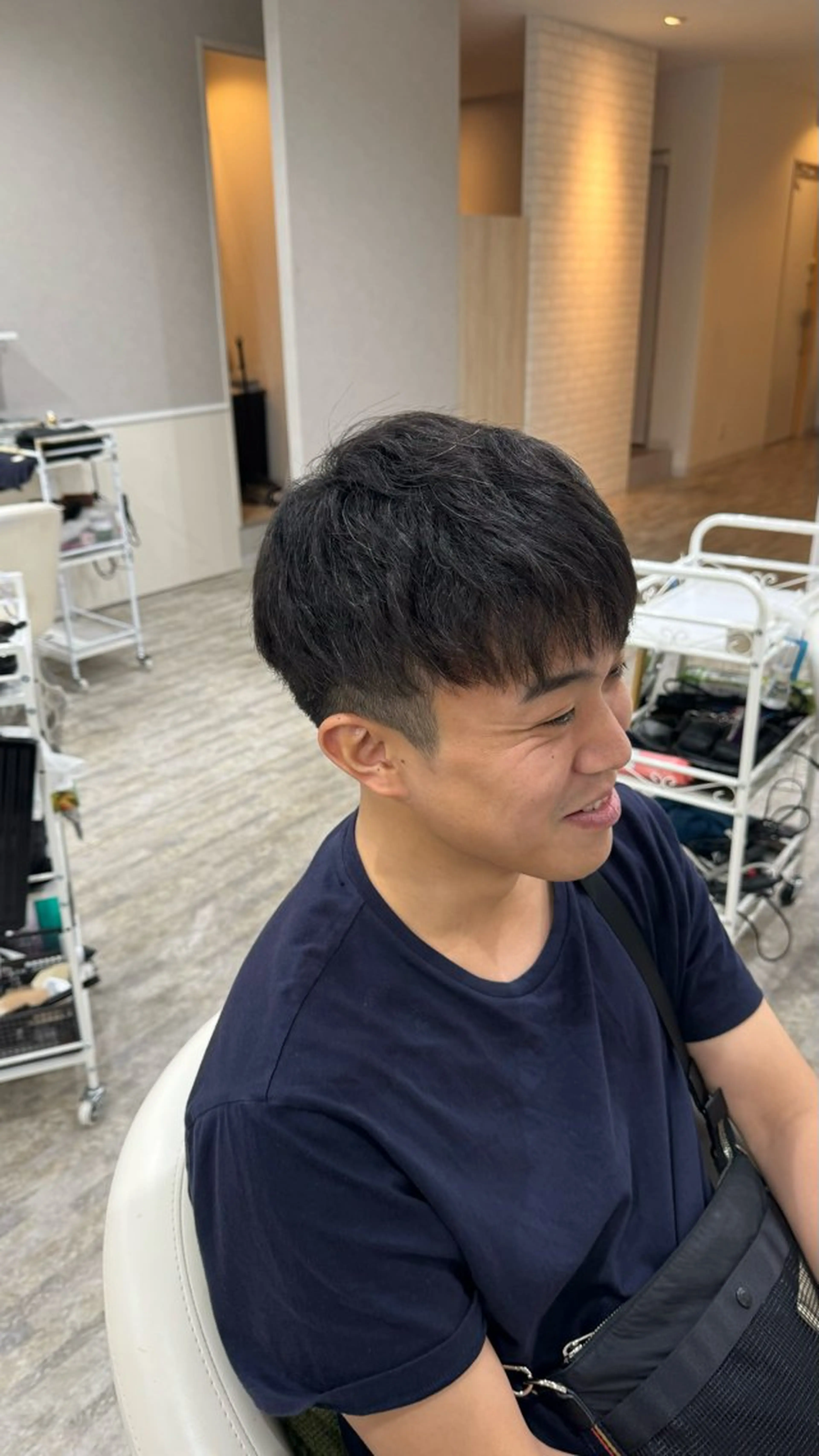 ショート メンズ カット 縮毛矯正 Real me　京都 四条烏丸ドゥエ店所属・タナカ｜ 京都美容師のヘアスタイル