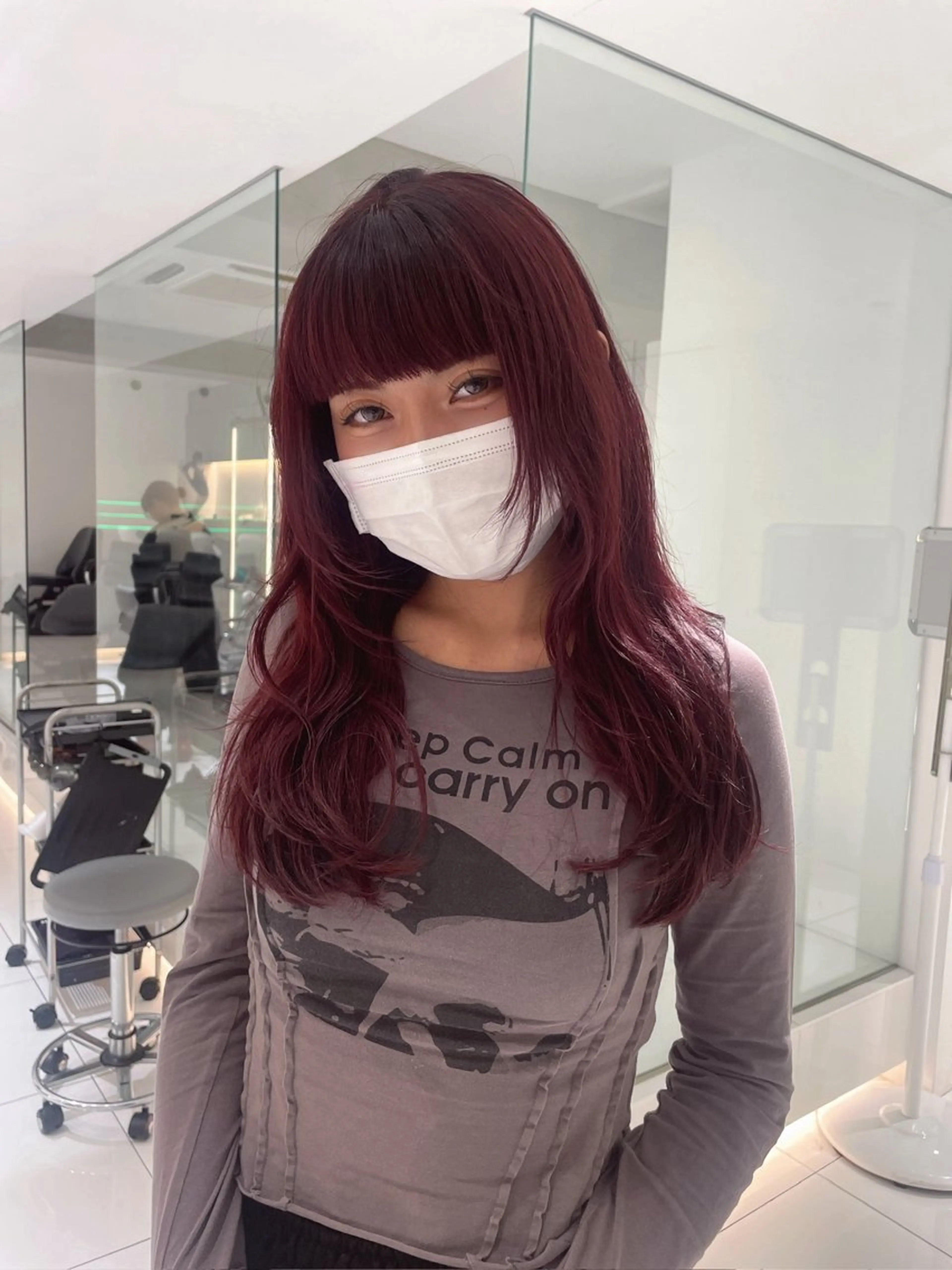 ロング カラー カット ヘアカラー ユイナ ★暖色/レイヤー★のヘアスタイル
