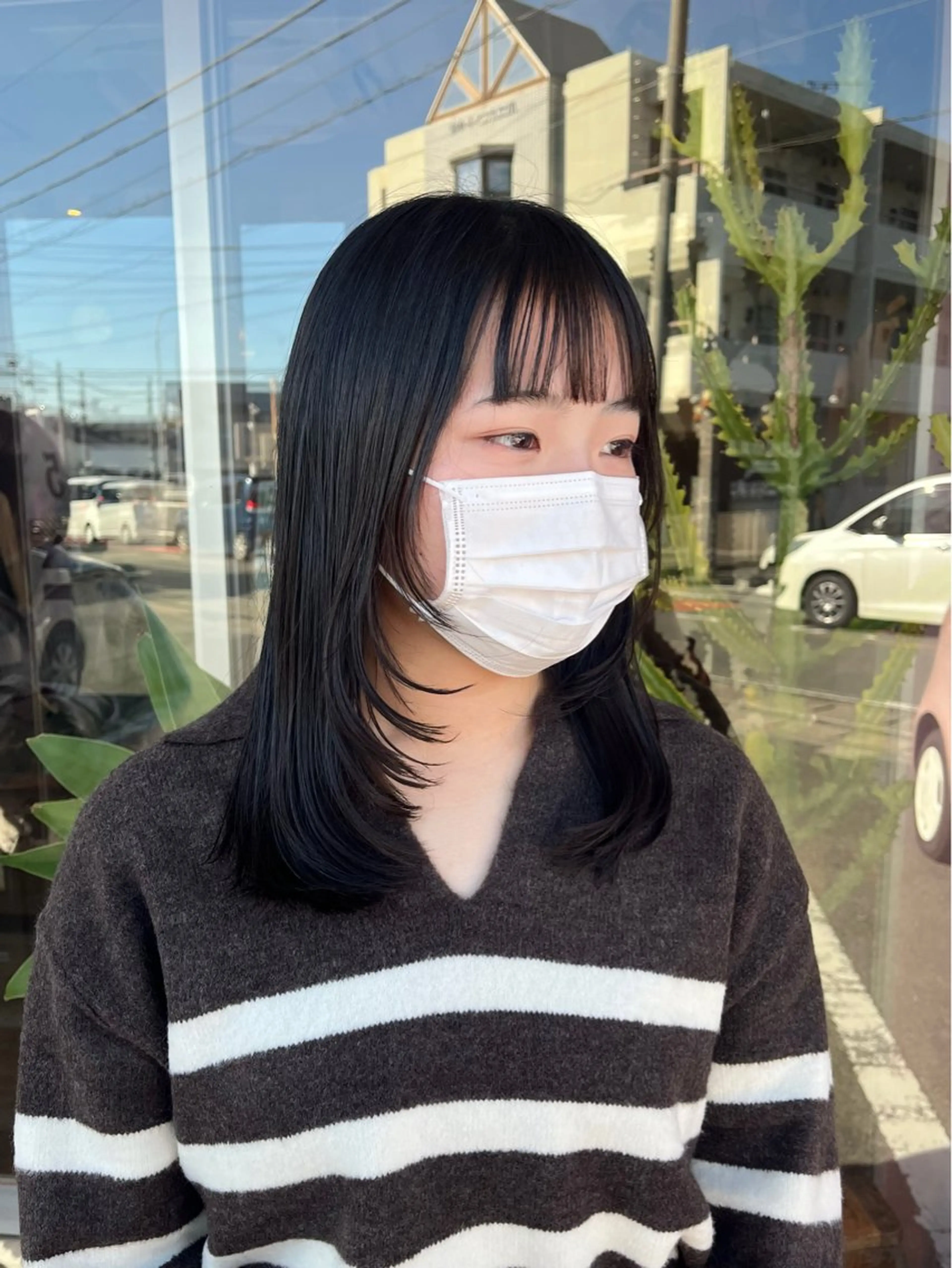 ミディアム ♡ナナコ♡ レイヤー/艶髪のヘアスタイル