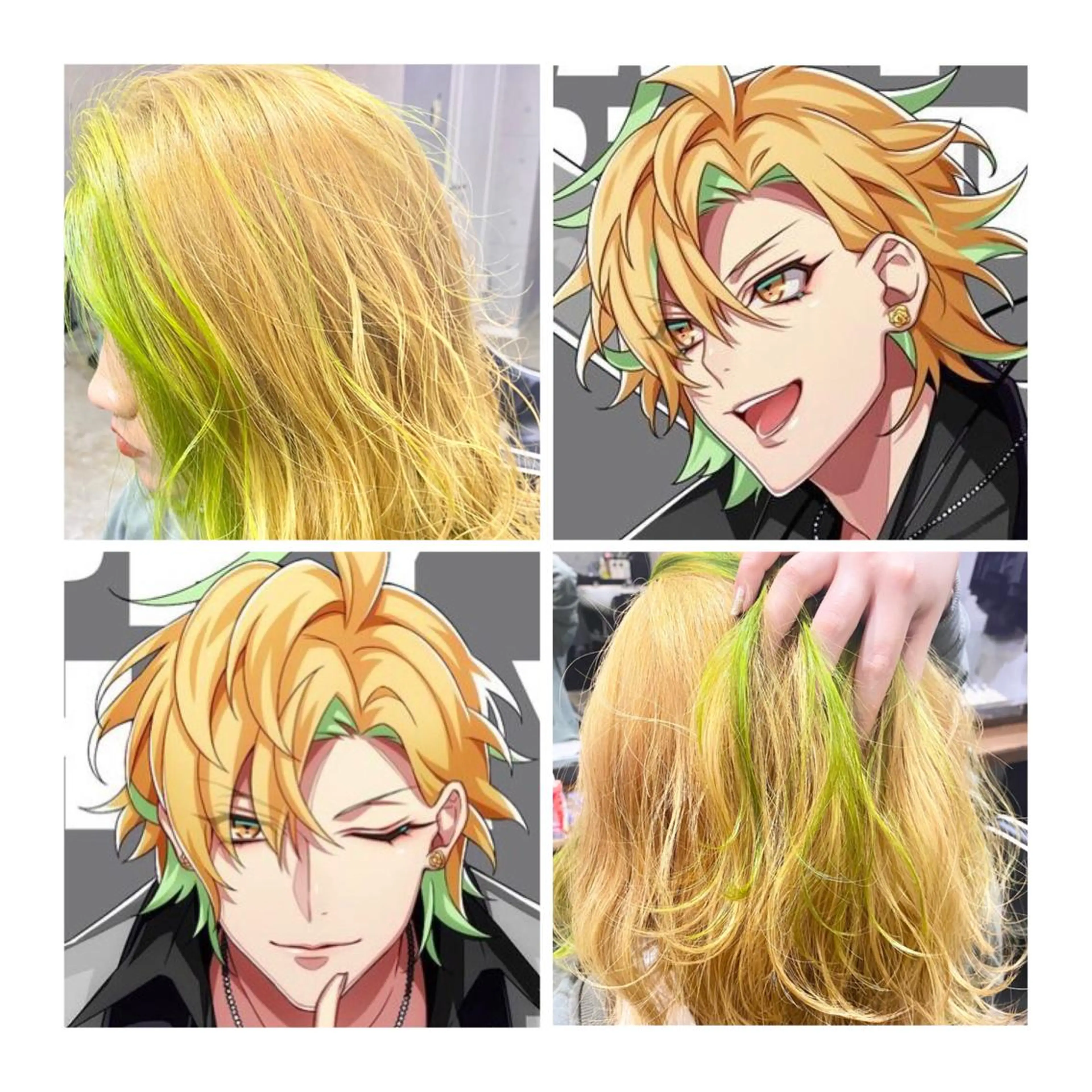 セミロング カラー GARU-ガル-所属・TSUNO🦖 派手髪/オタク美容師のヘアスタイル