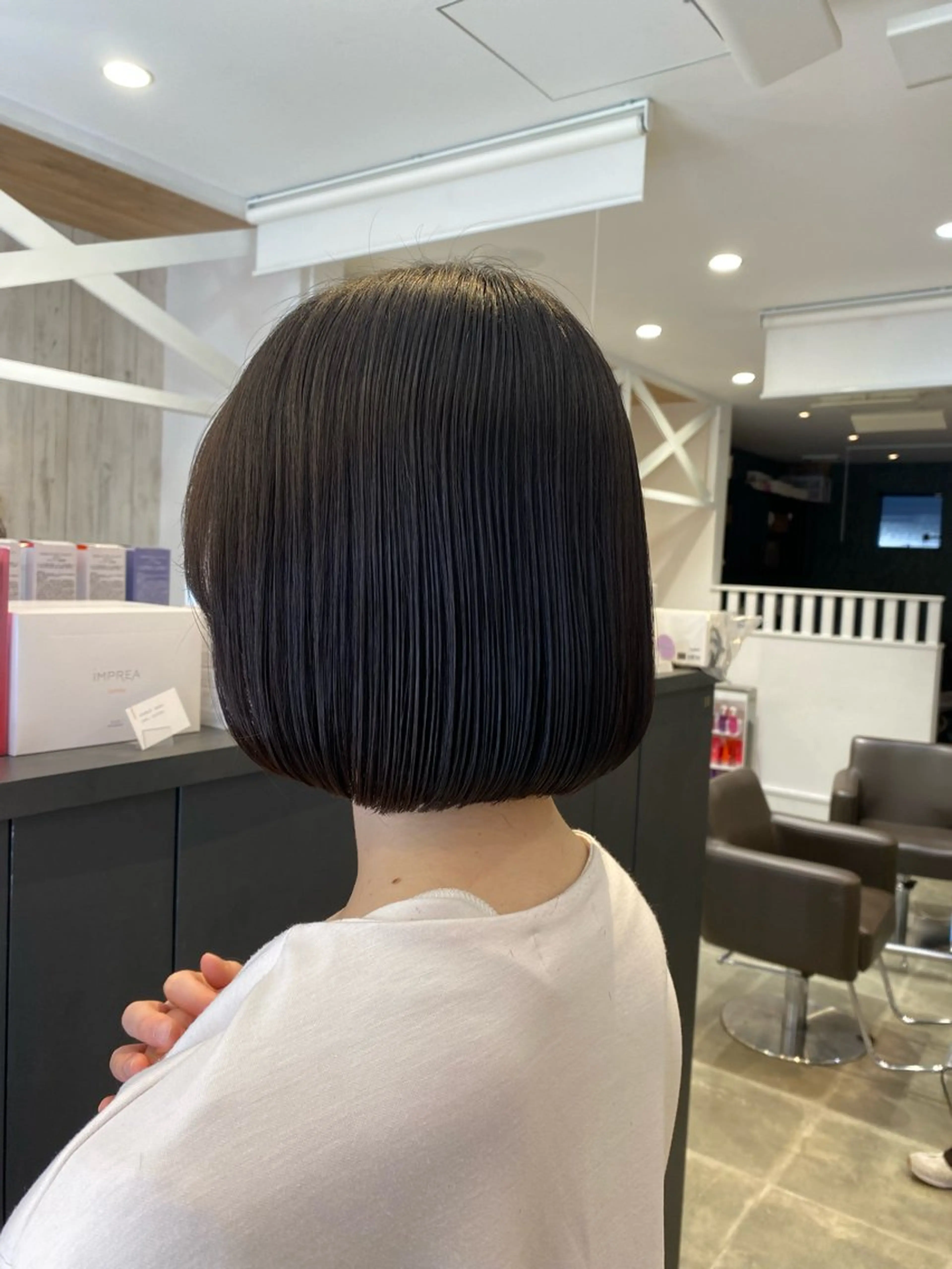 ショート ボブ 柴田 枝利子のヘアスタイル