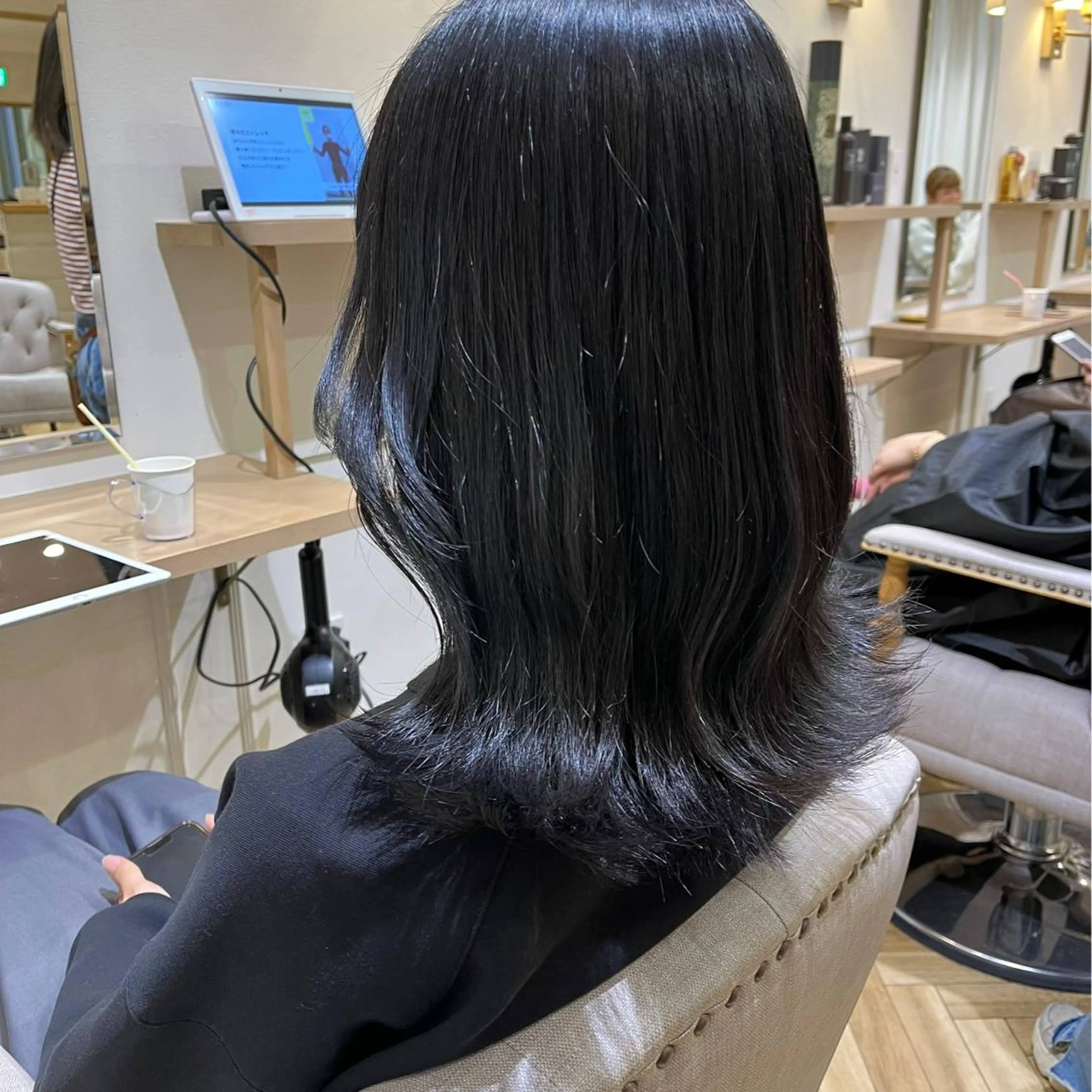 ミディアム カット ヘアカラー トリートメント 韓国ﾍｱ&ｼｮｰﾄ ボブ💜桑原のヘアスタイル