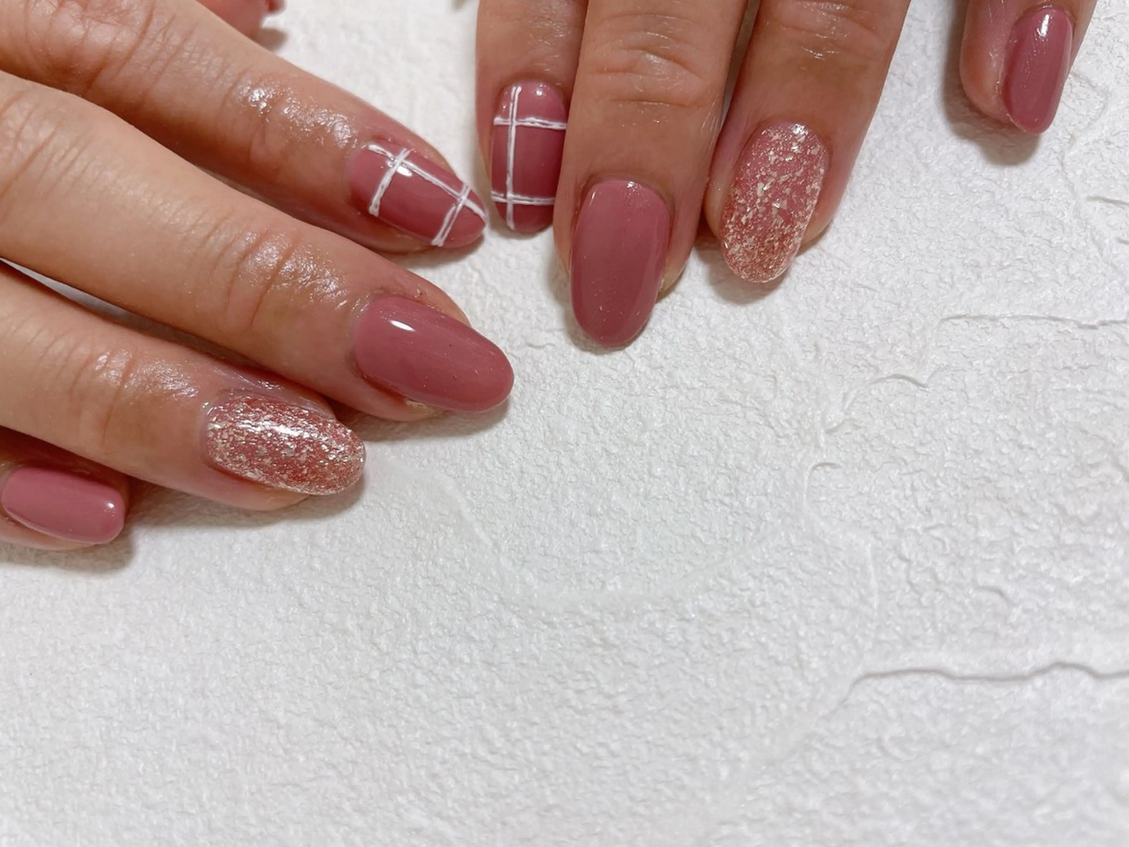 ネイル オーロラネイル フットネイル フレンチネイル ジェルネイル 韓国ネイル Mogu nail 二子玉川のネイルデザイン