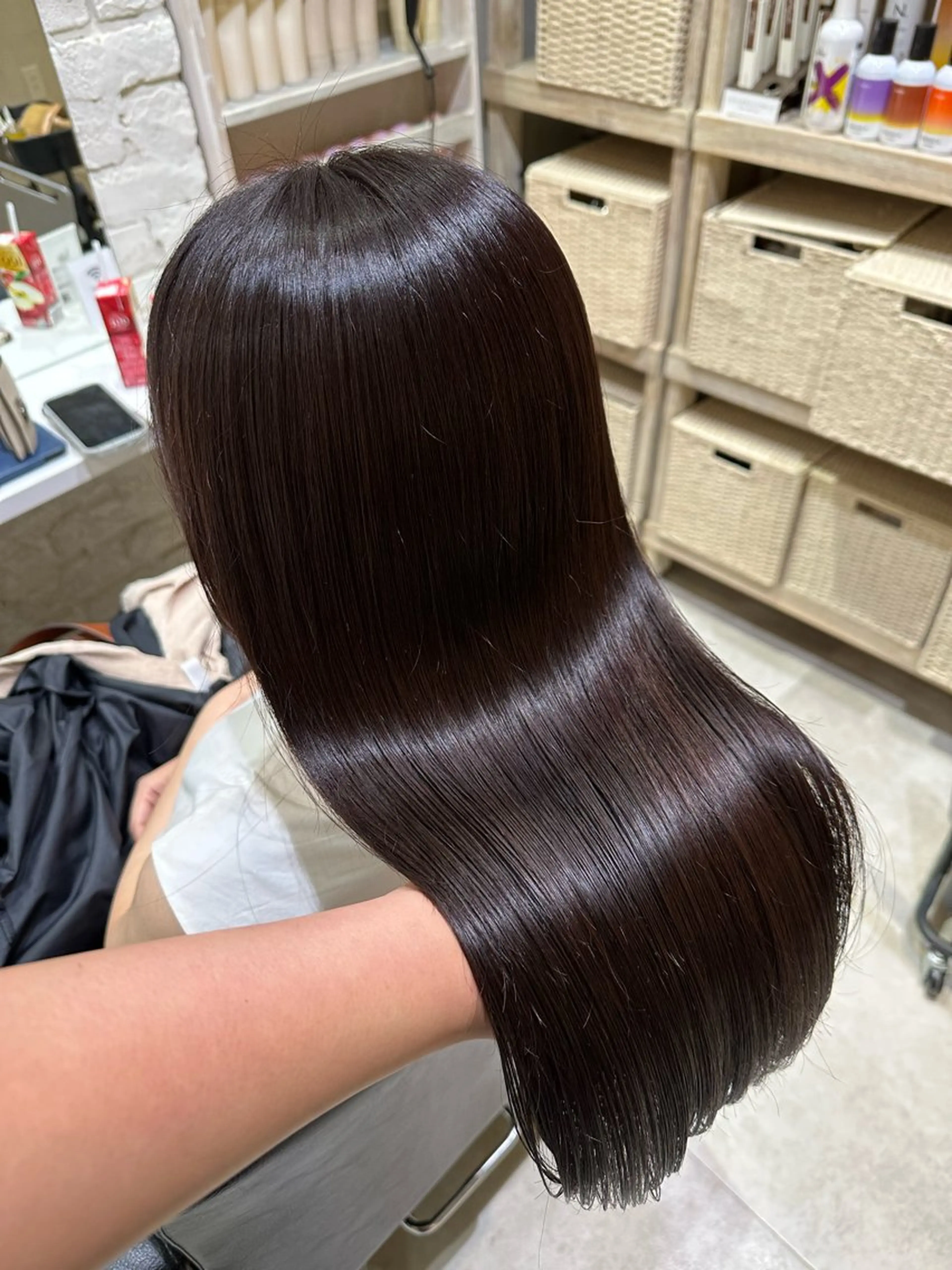 セミロング カラー トリートメント 🖤KURUMI🖤 潤艶・髪質改善のヘアスタイル