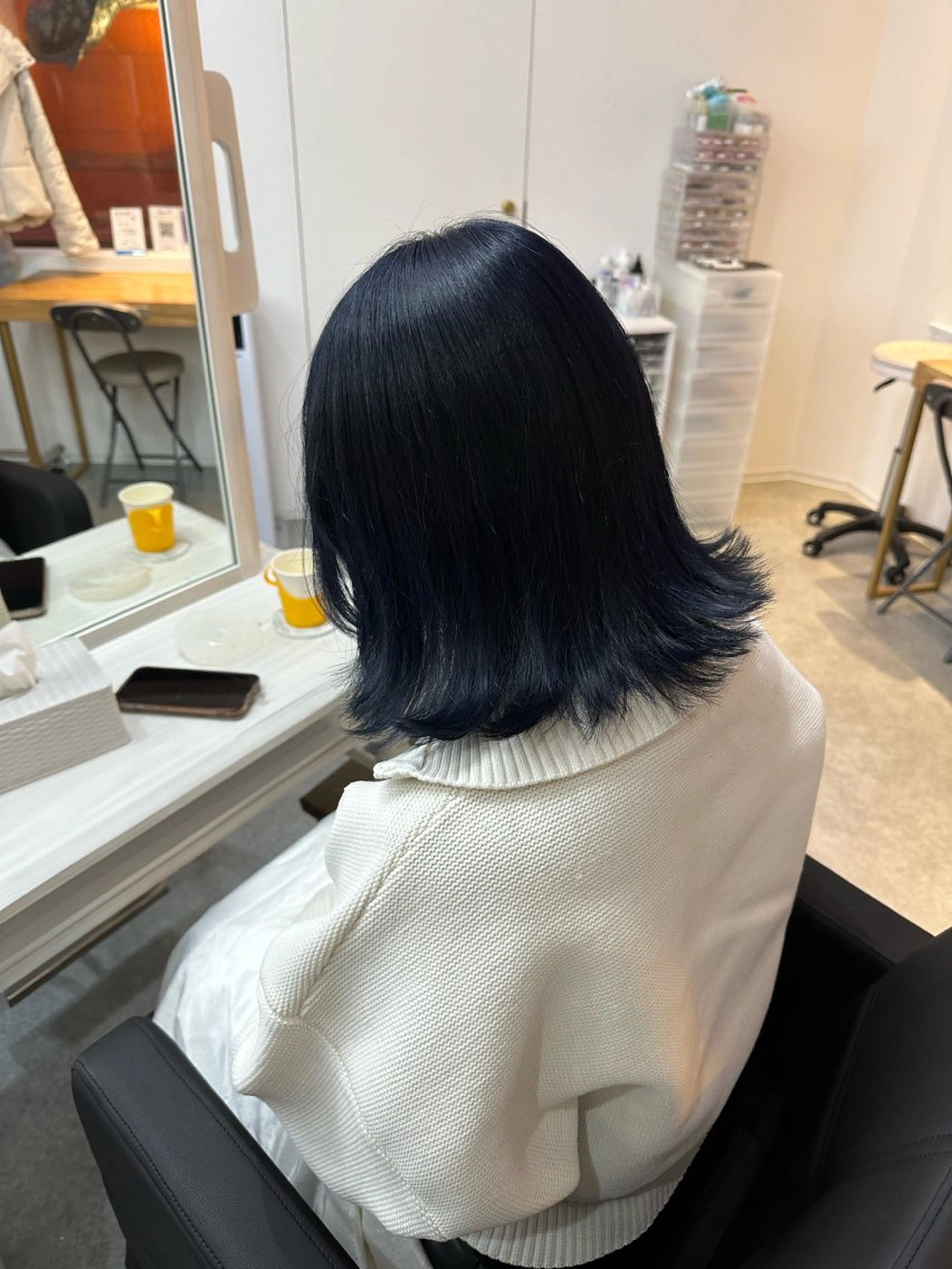 ミディアム ヘアカラー 韓国ヘア×ハイトーン AYA💫のヘアスタイル