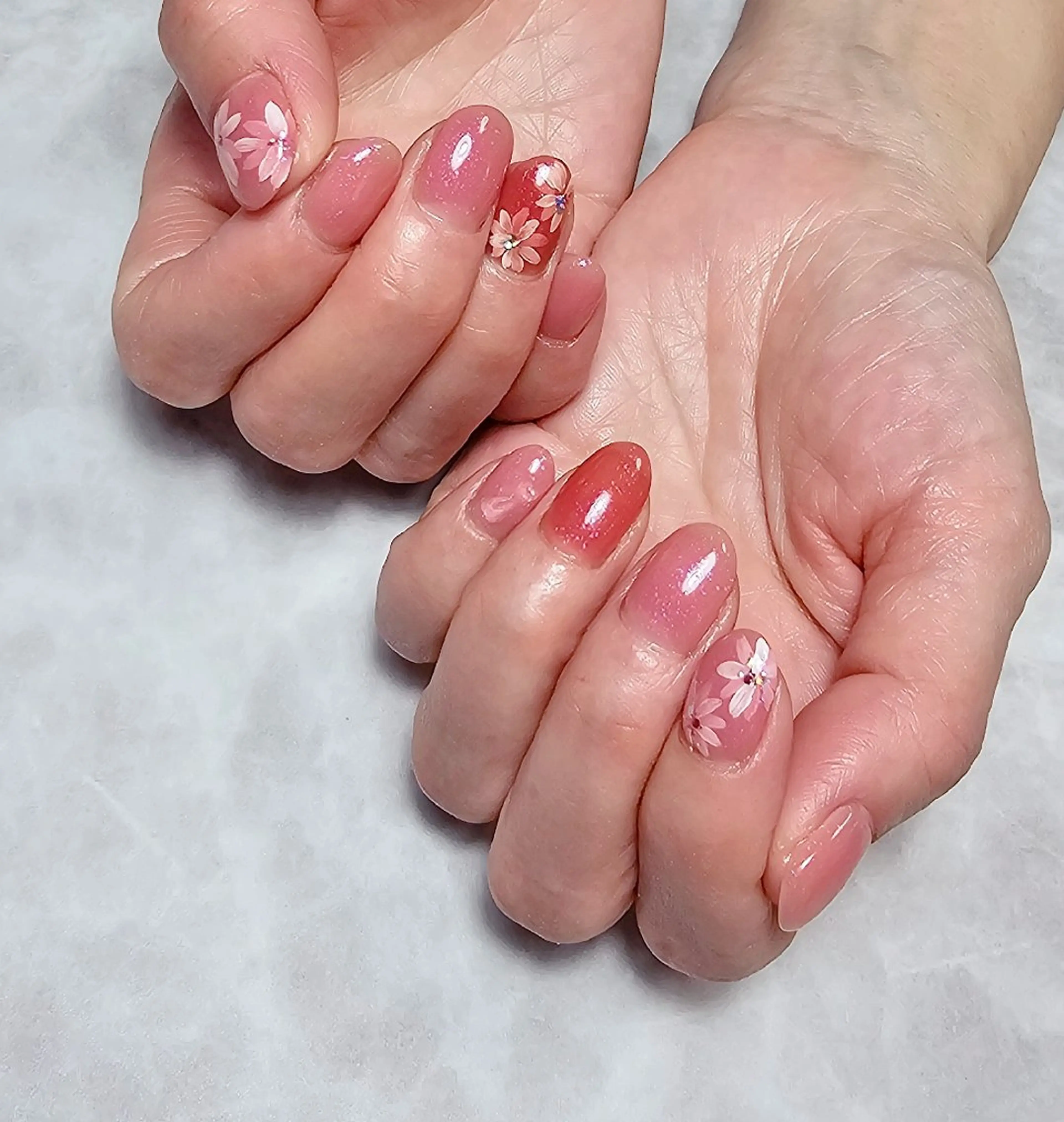 ネイル フラワーネイル Chika  Nail MIRAIのネイルデザイン
