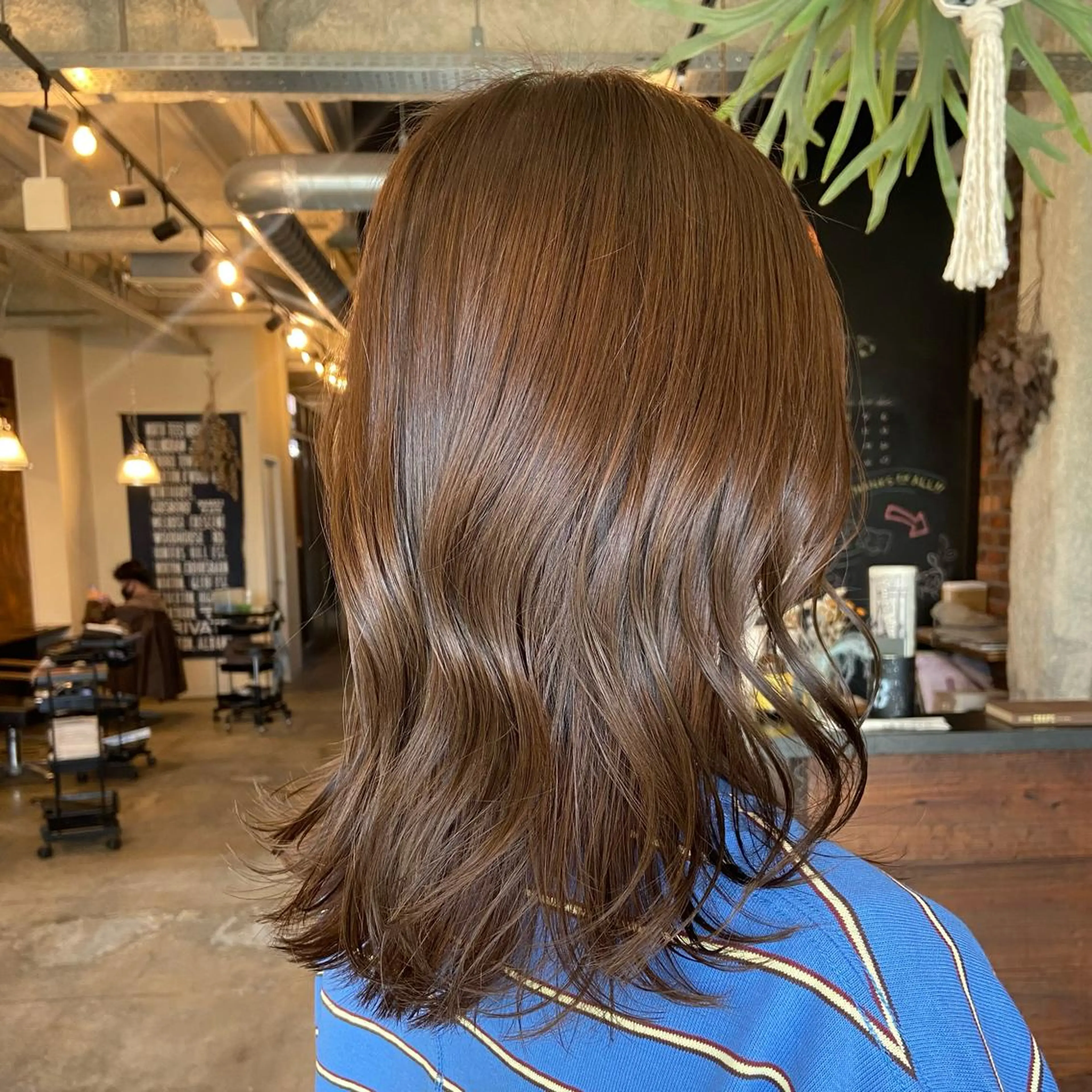 ミディアム カラー ヘアカラー トリートメント benji名駅店所属・透け感カラー/ momo🦕🌱のヘアスタイル