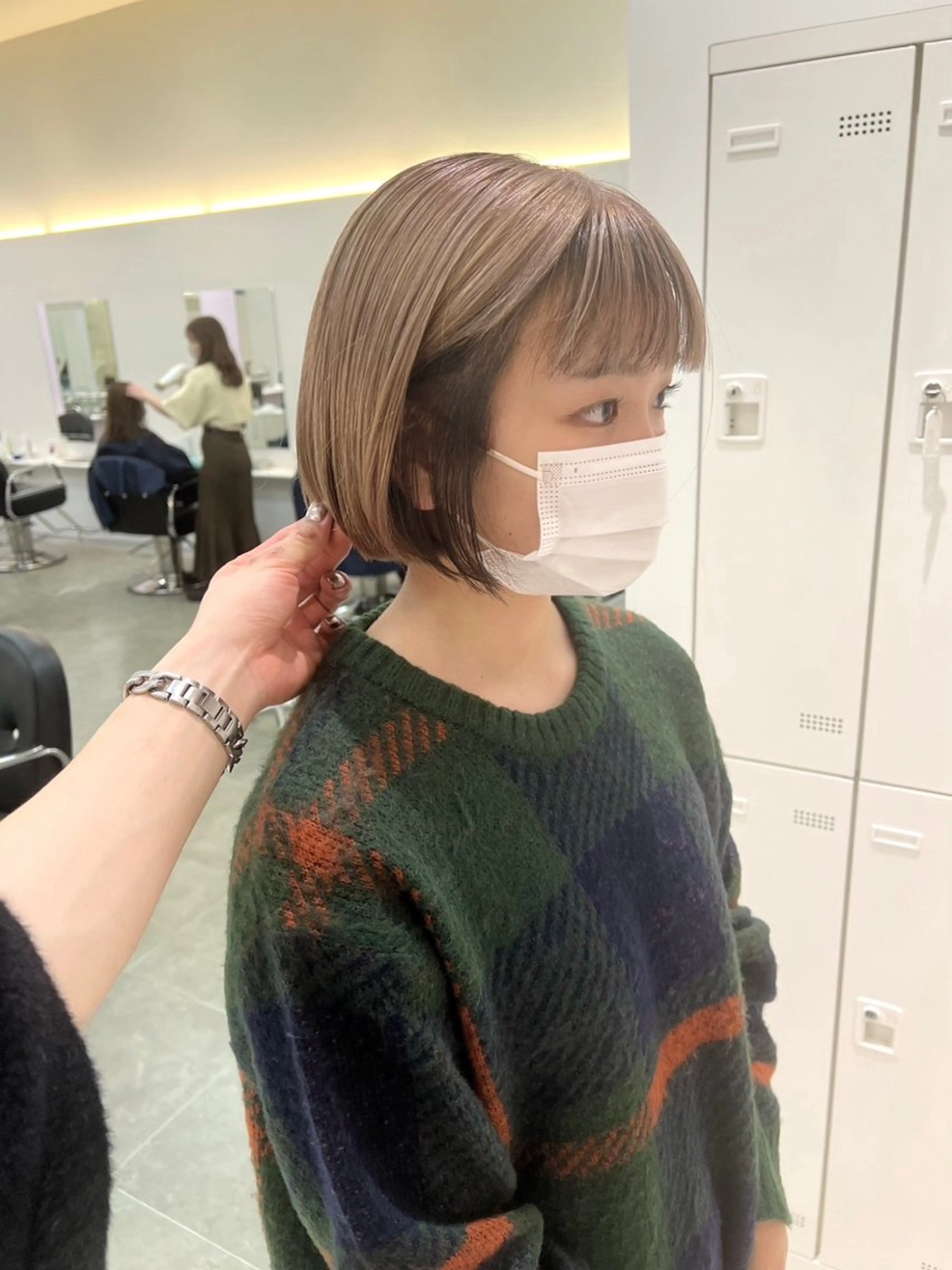 ミディアム カラー ヘアカラー ParveMix♡ 加藤理沙のヘアスタイル