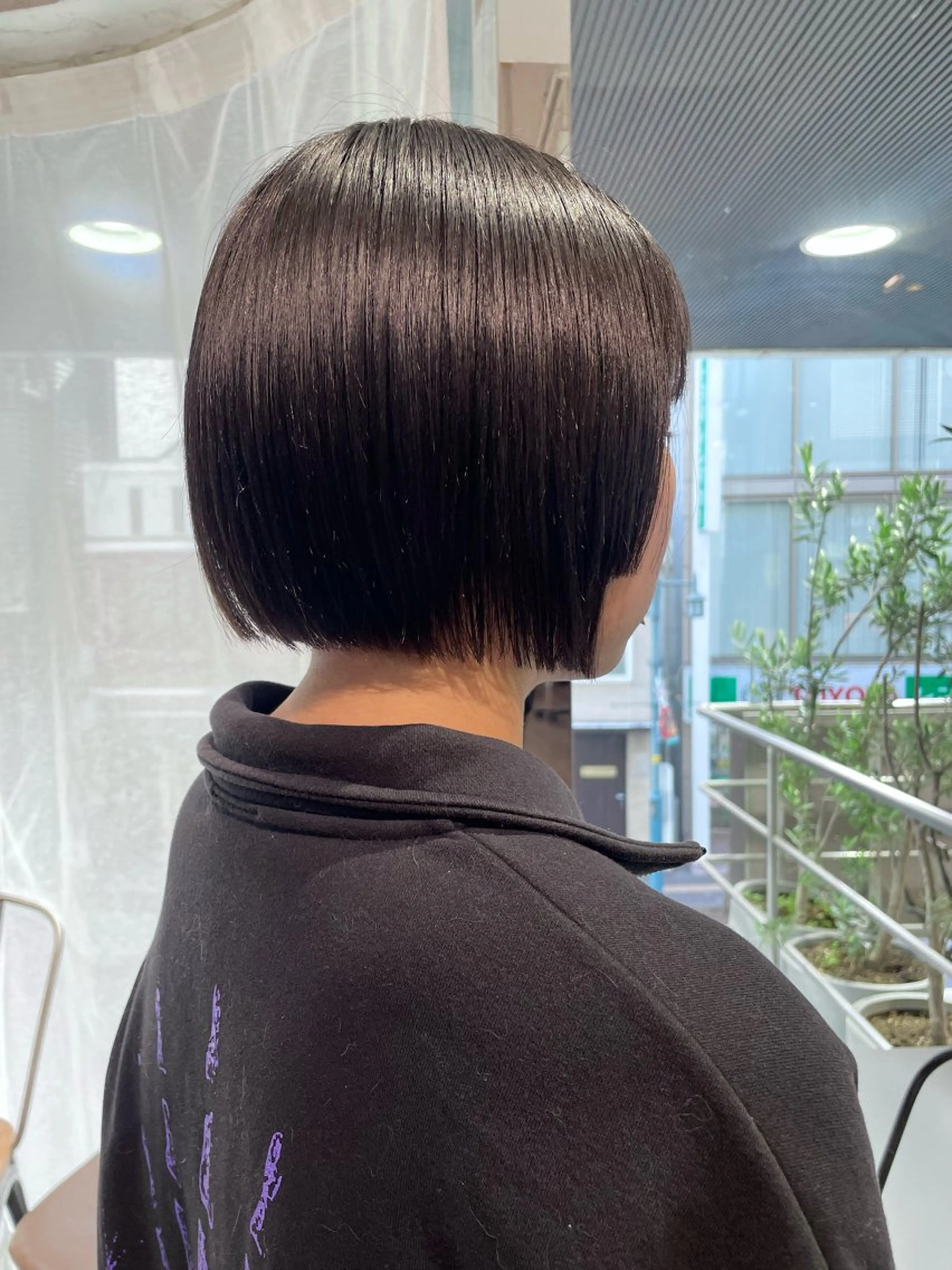 ショート カラー 切りっぱなしボブ ボブレイヤー ボブ 顔まわりレイヤー 顔周りカット カット ヘアカラー 地毛風ストレート/ ボブ/まちゃこのその他イメージ