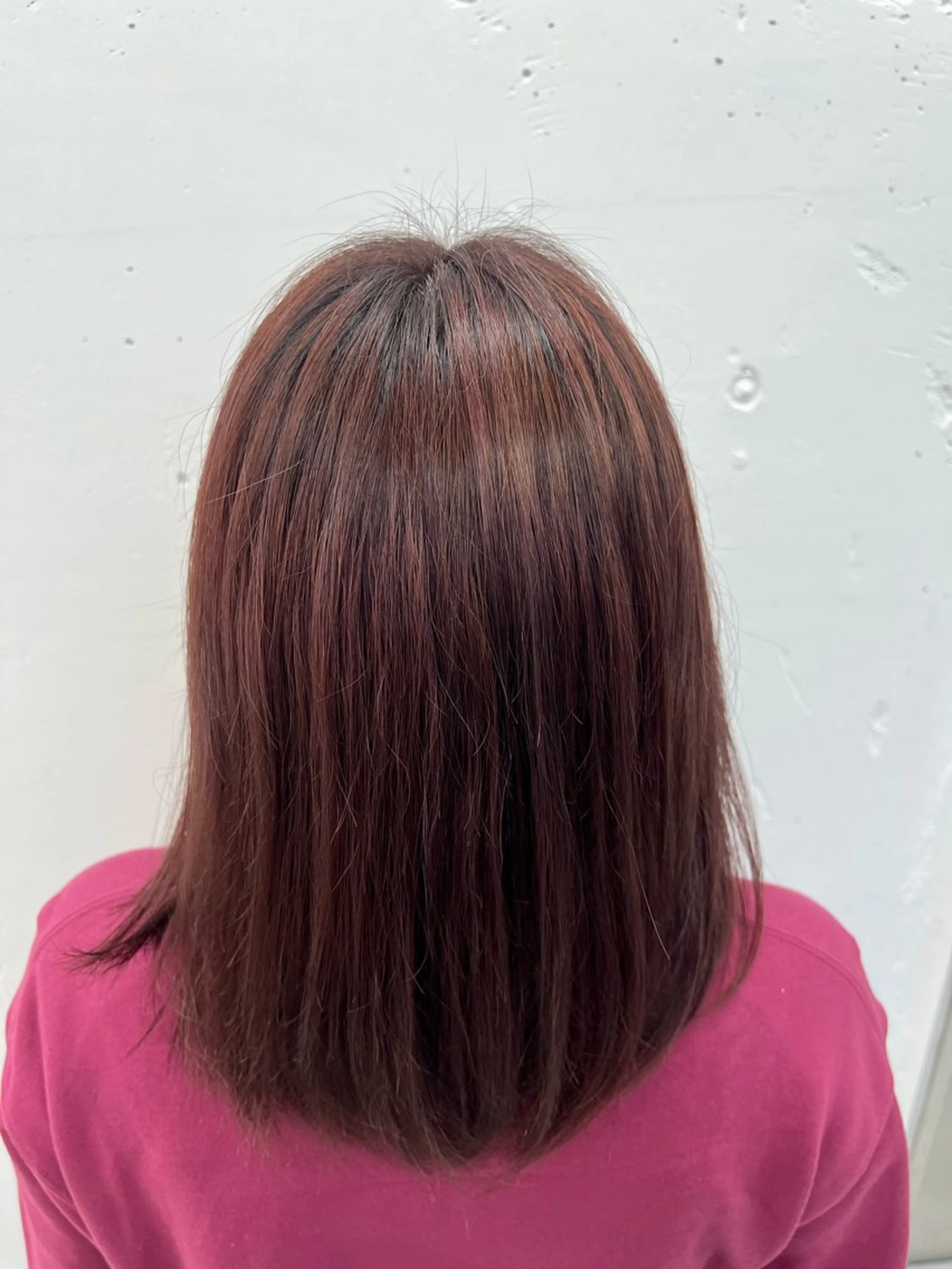 ミディアム カラー ブリーチ 透明感カラー ラベンダーカラー ラベンダーピンク ブリーチなしカラー ヘアカラー トリートメント あすか JILLSTUDIOのヘアスタイル