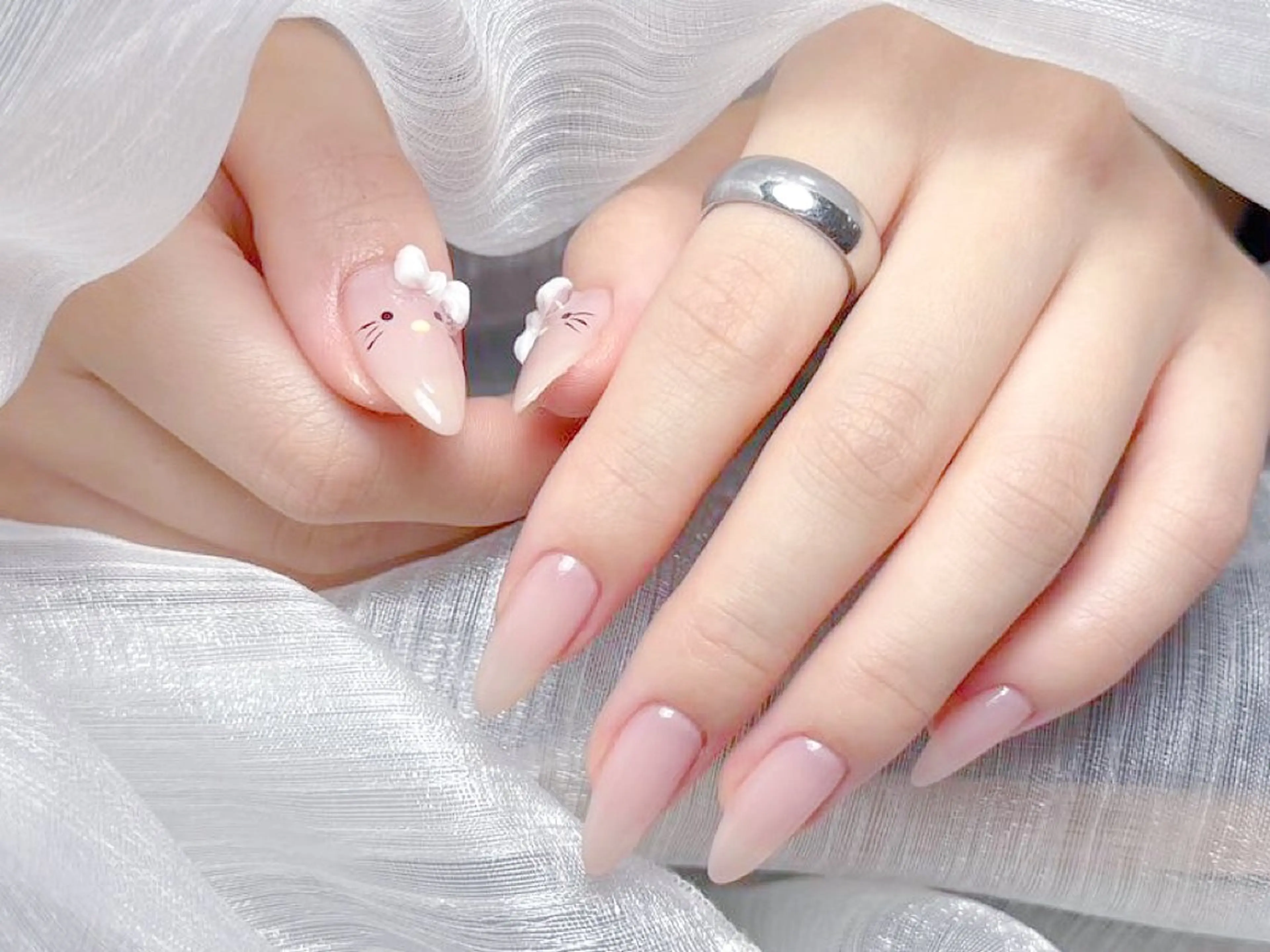 ネイル 長さ出し フレンチネイル グラデーション マグネットネイル マグネットフレンチ ハンドネイル ハンドケア ⭐️Dreamy Nail⭐️のネイルデザイン