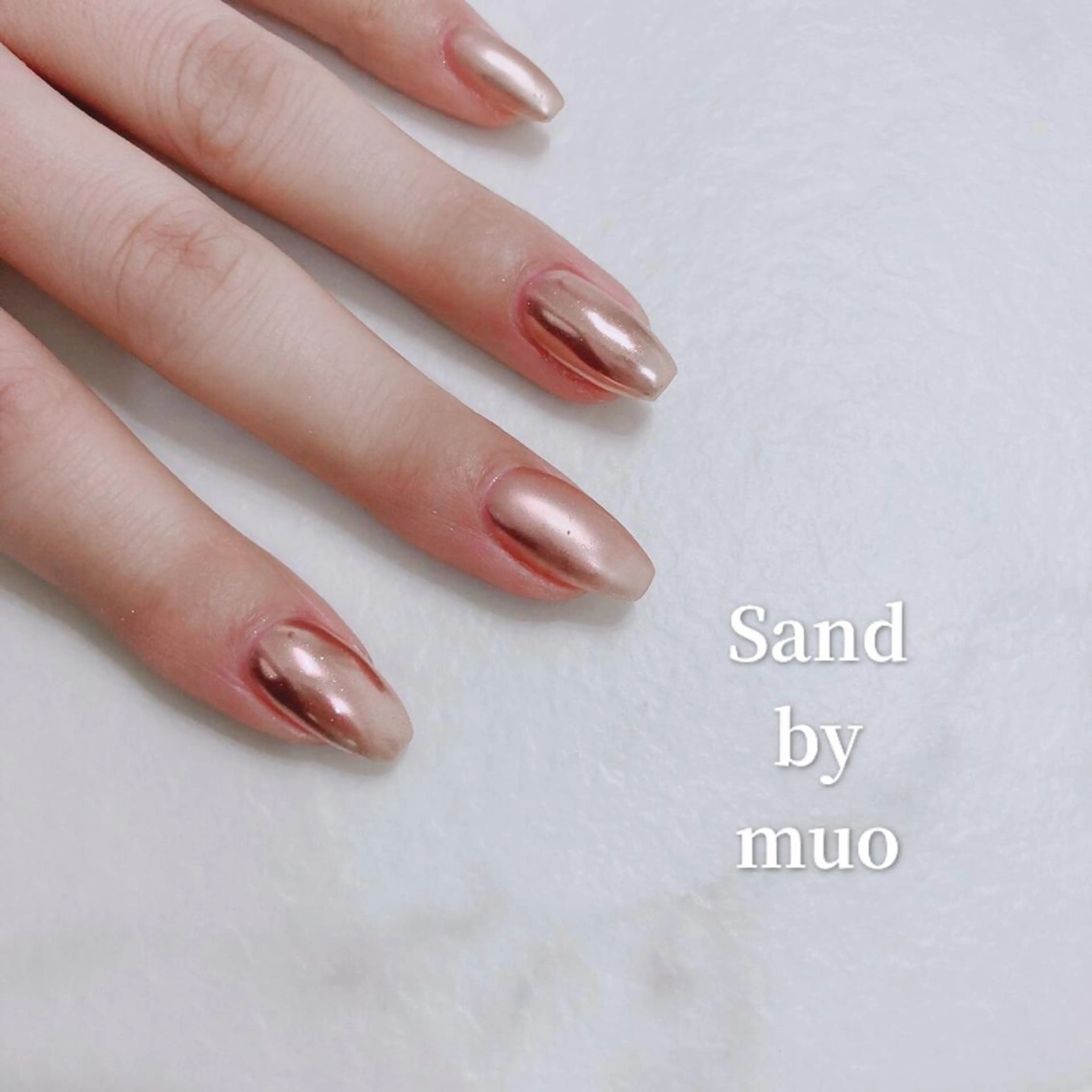 ネイル ミラーネイル ワンカラーネイル Sand by muoのネイルデザイン