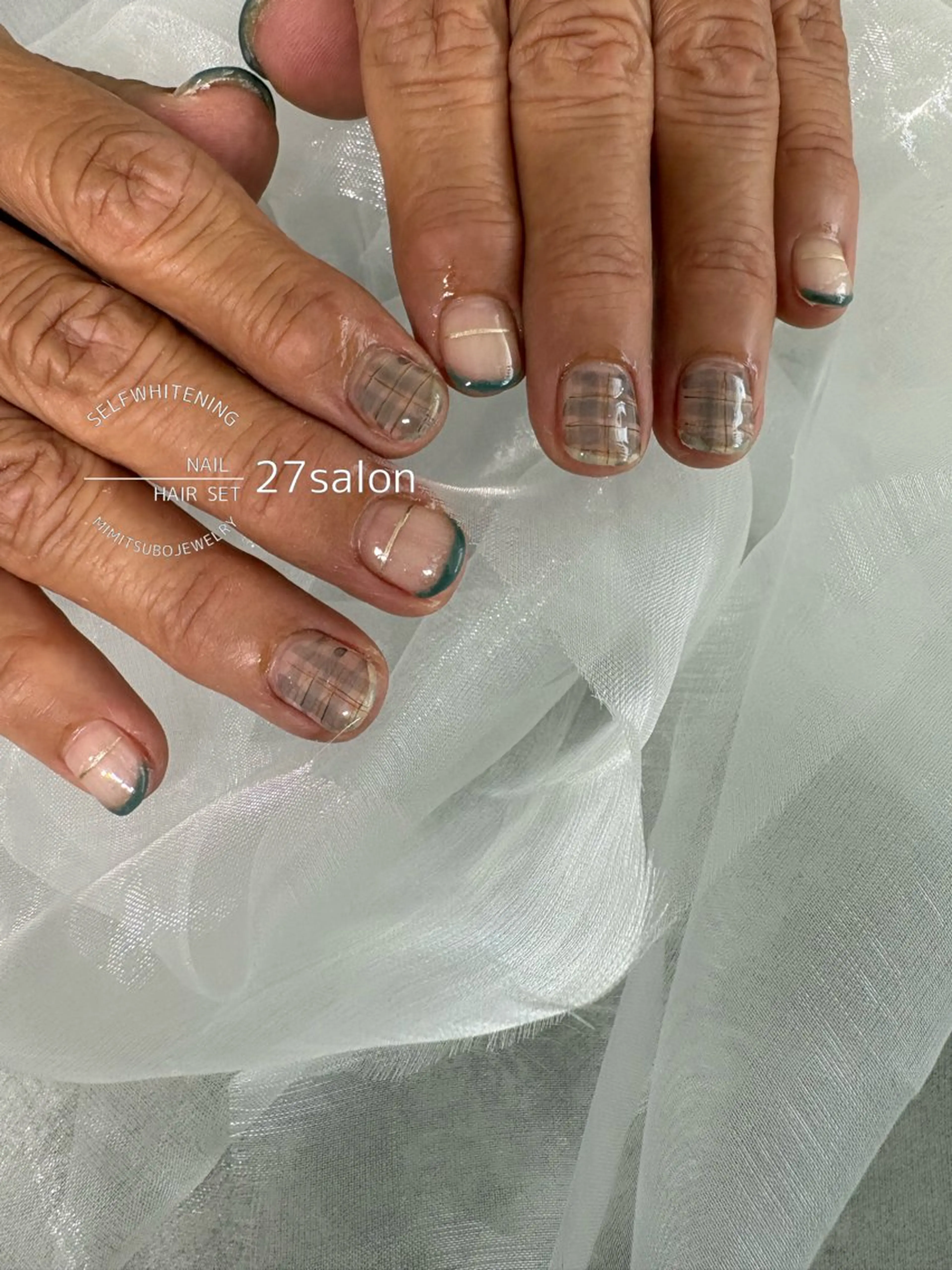 ネイル ニュアンスネイル ハンドネイル 27salon yuinaのネイルデザイン