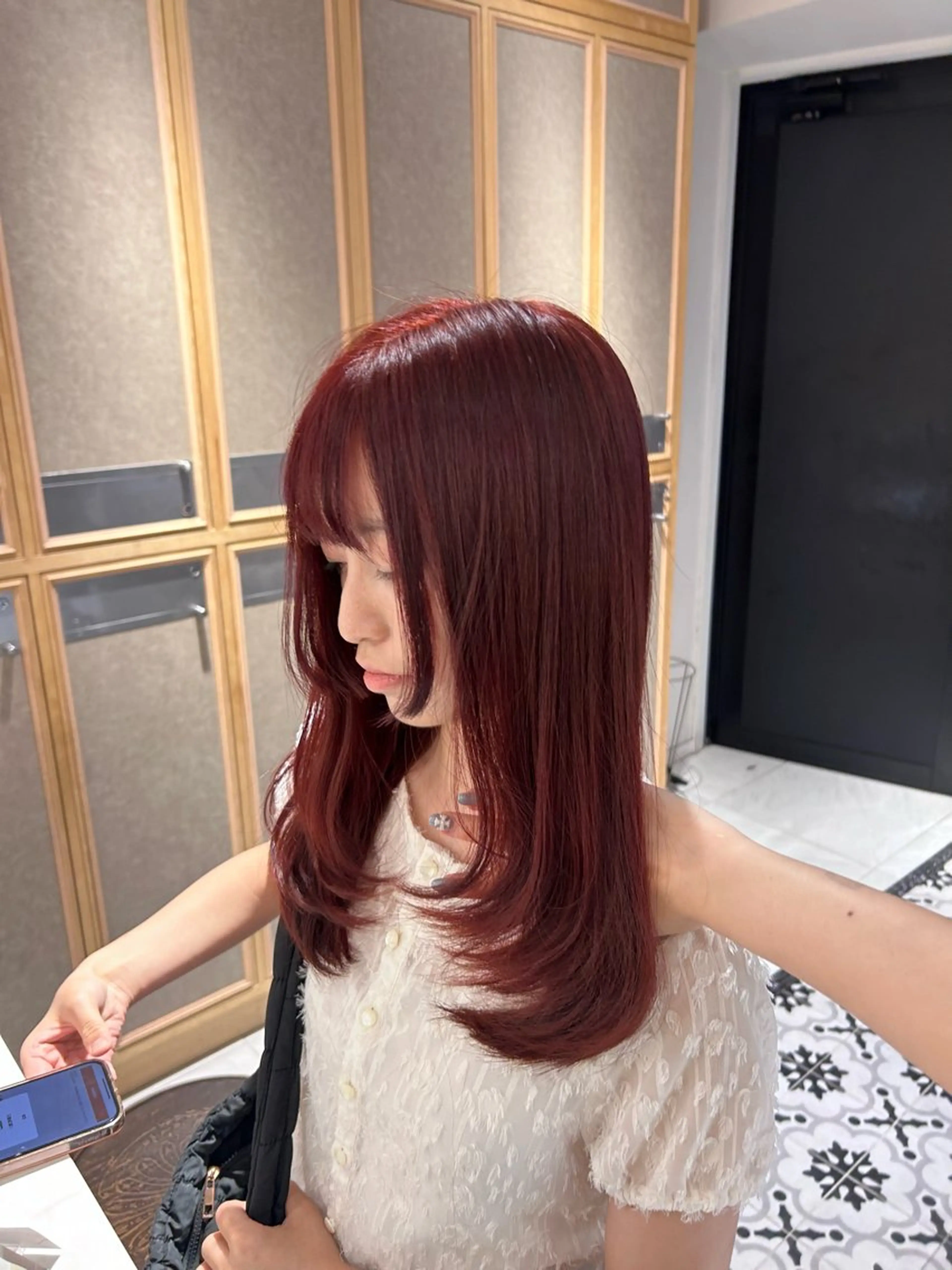 カラー ヘアカラー トリートメント ヘッドスパ ヘアセット ハイトーン/エクステ レイヤー/mikoのヘアスタイル