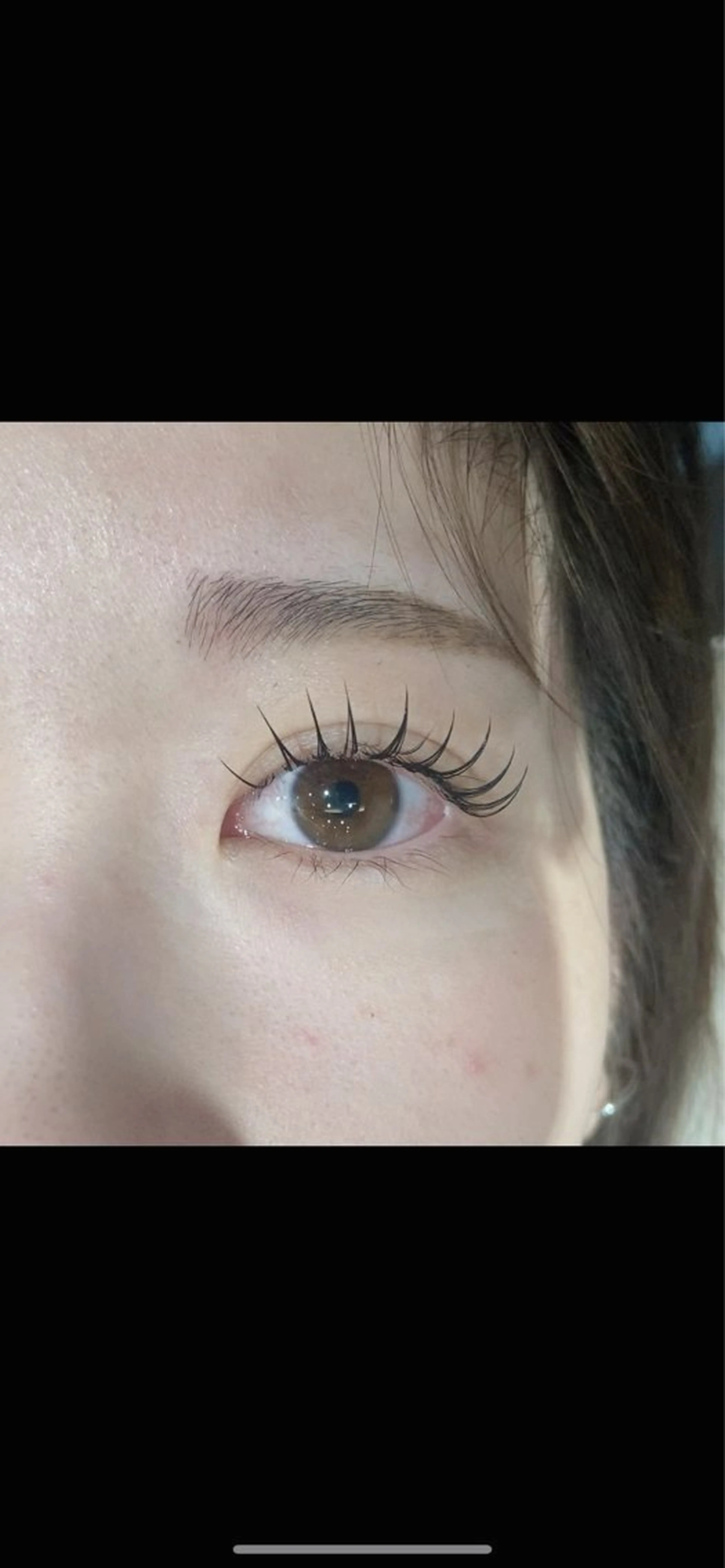 フラットラッシュ140本 韓国風束感仕上げ+100円の写真