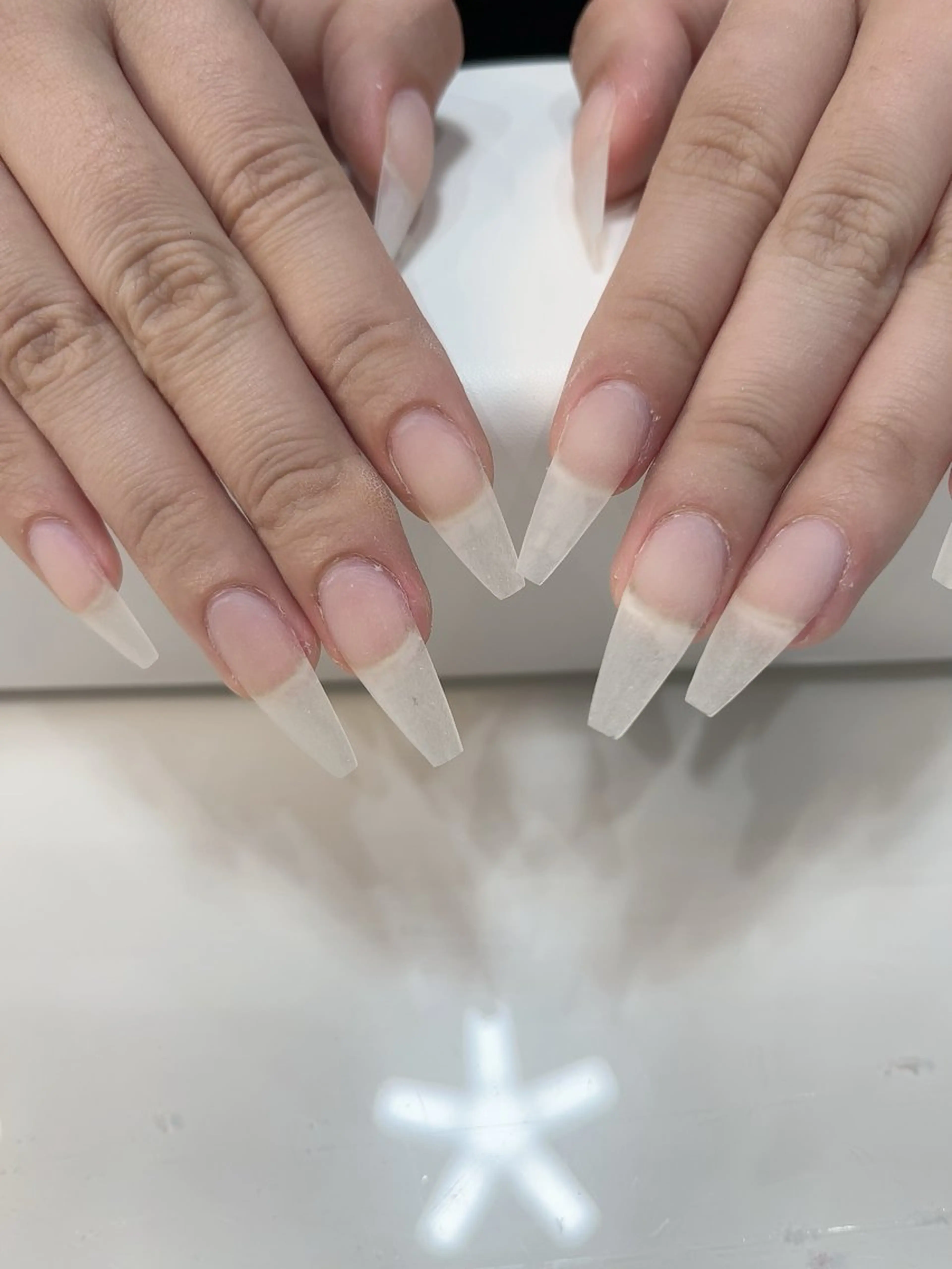 ネイル 長さ出し ジェルネイル ハードジェル ネイルチップ wooone所属・wooone nail.rieのネイルデザイン