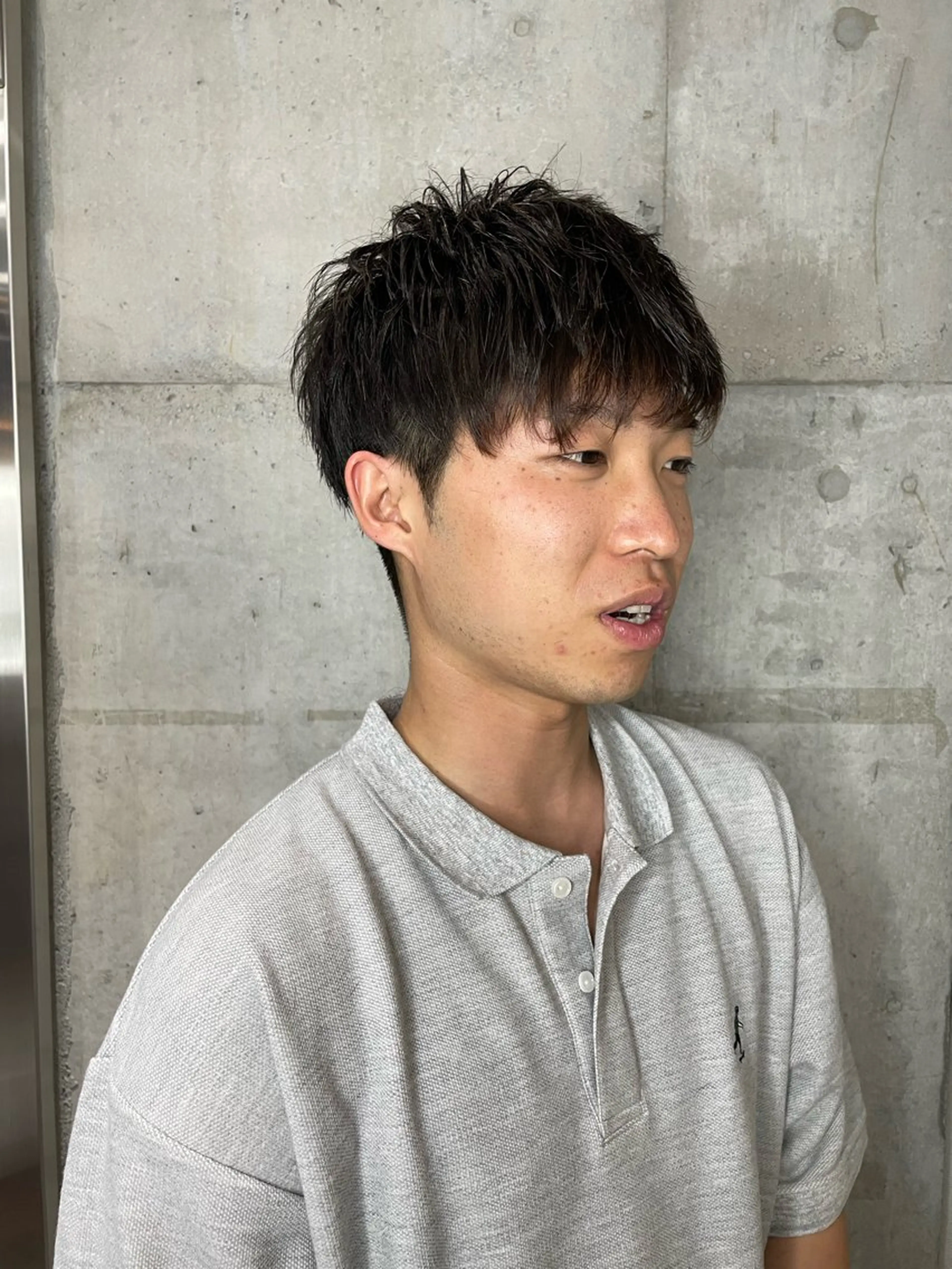 メンズ センターパート マッシュ メンズパーマ メンズツイストパーマ ツーブロック カット ヘアセット フリーランスシェアサロンルレイル所属・心斎橋/メンズ /ルレイル/地形真希のヘアスタイル