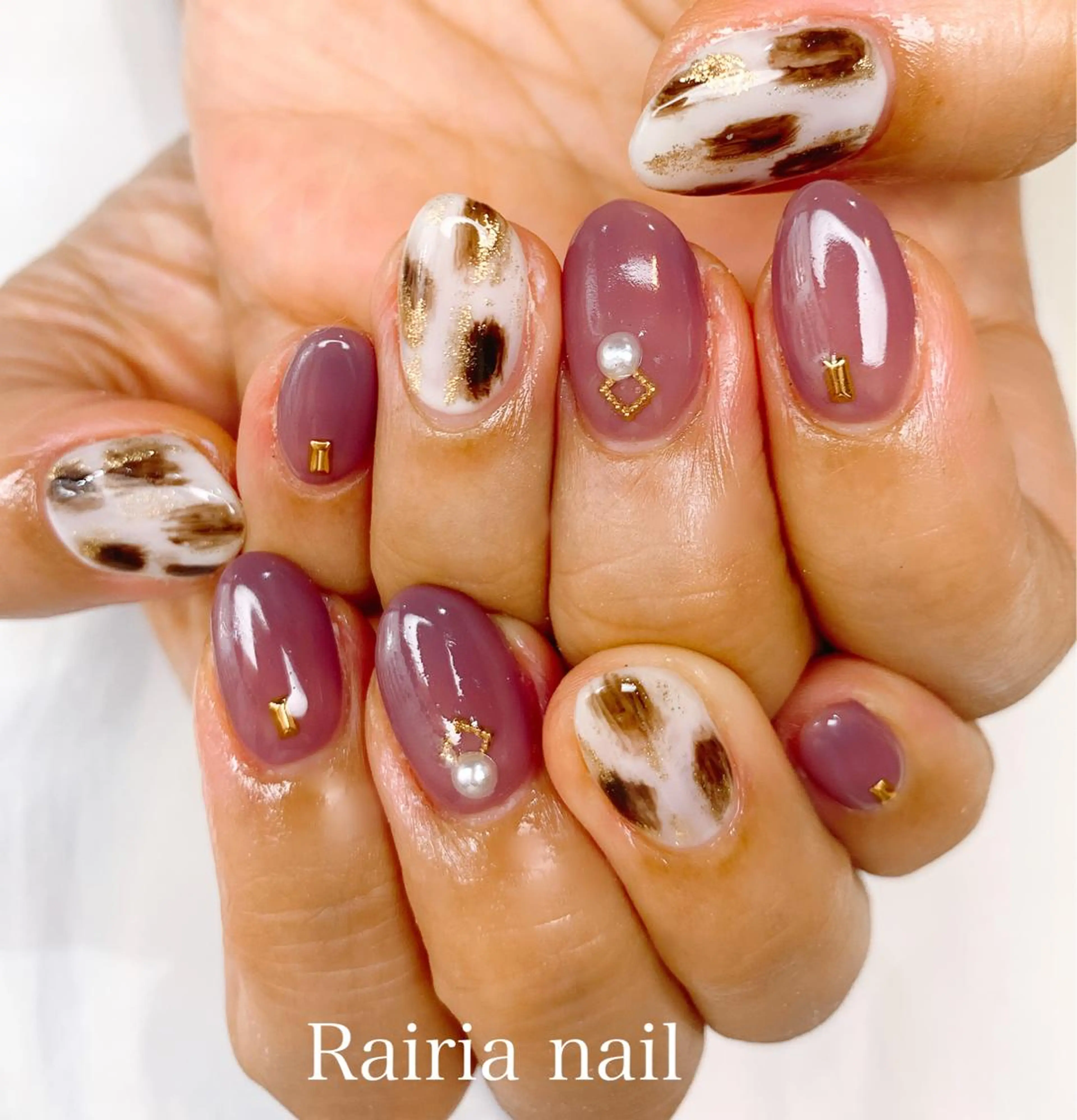ネイル アートネイル カジュアル フットネイル ジェルネイル キラキラネイル Rairia nail本八幡店のネイルデザイン