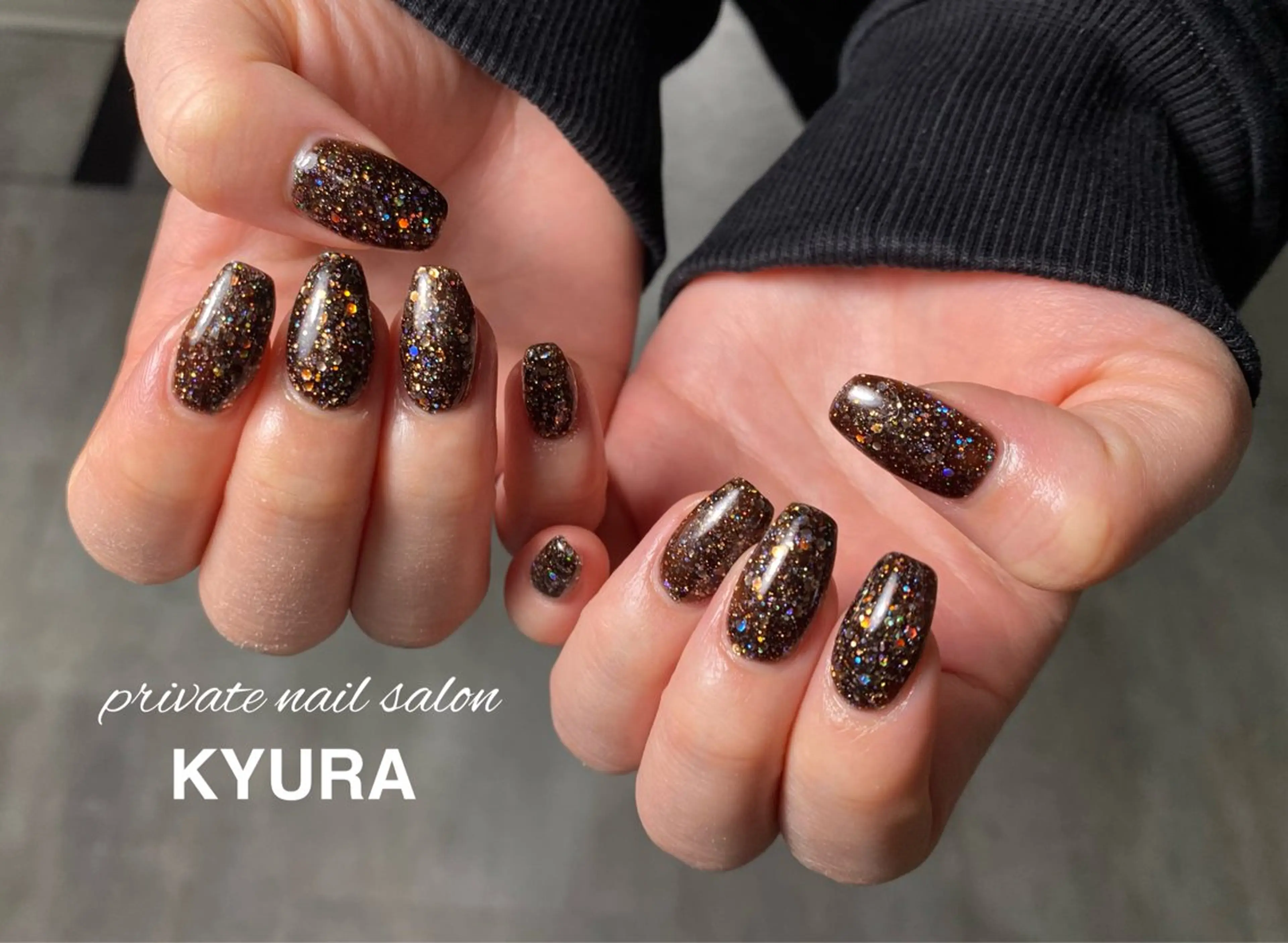 ネイル ワンカラーネイル ハンドネイル 大東市ネイルサロン 【KYURA】ｷｭﾗのネイルデザイン