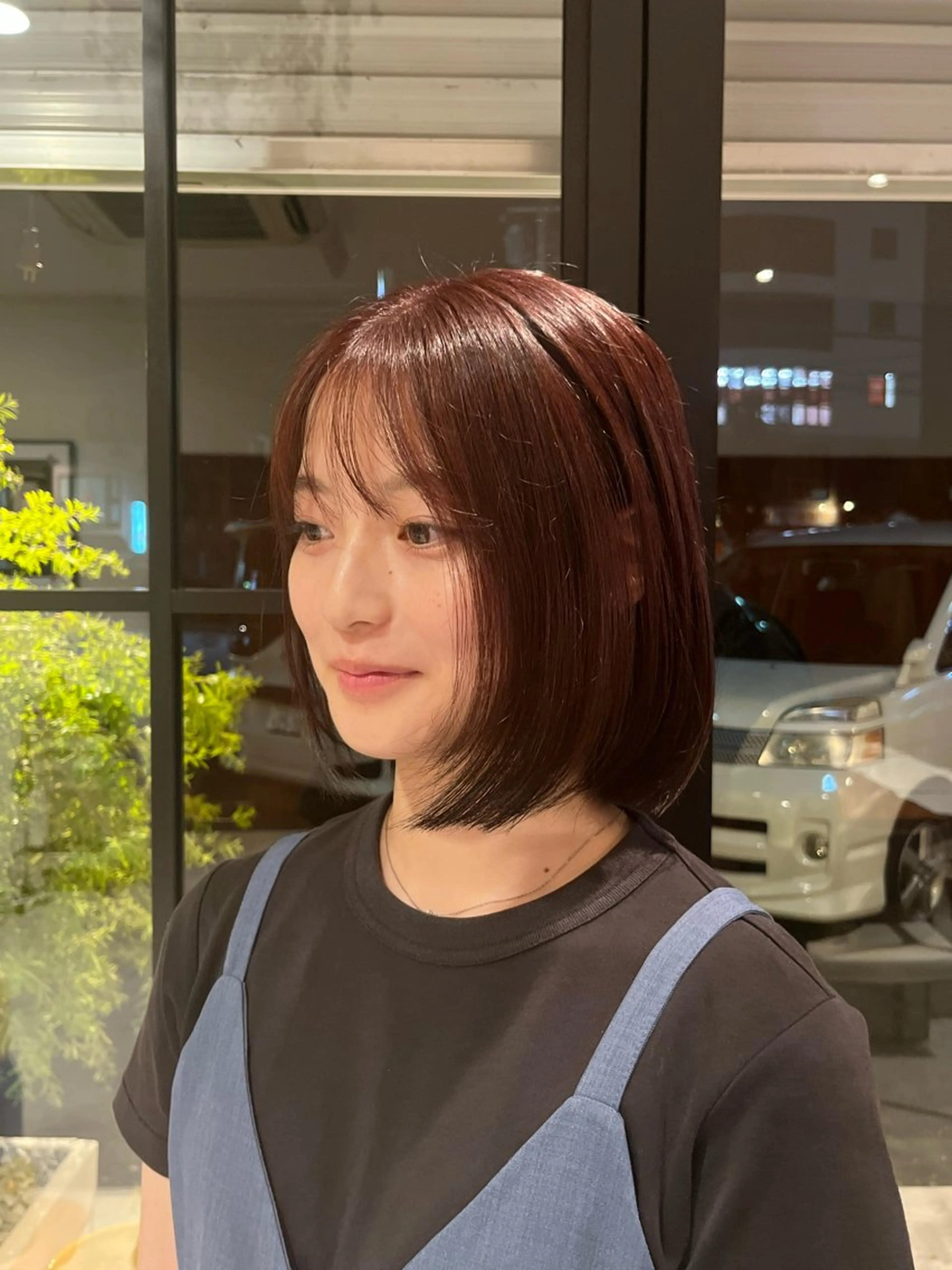 ミディアム カラー ブラウンカラー ピンクカラー ピンクブラウン 透明感カラー🫧 西 優希のヘアスタイル