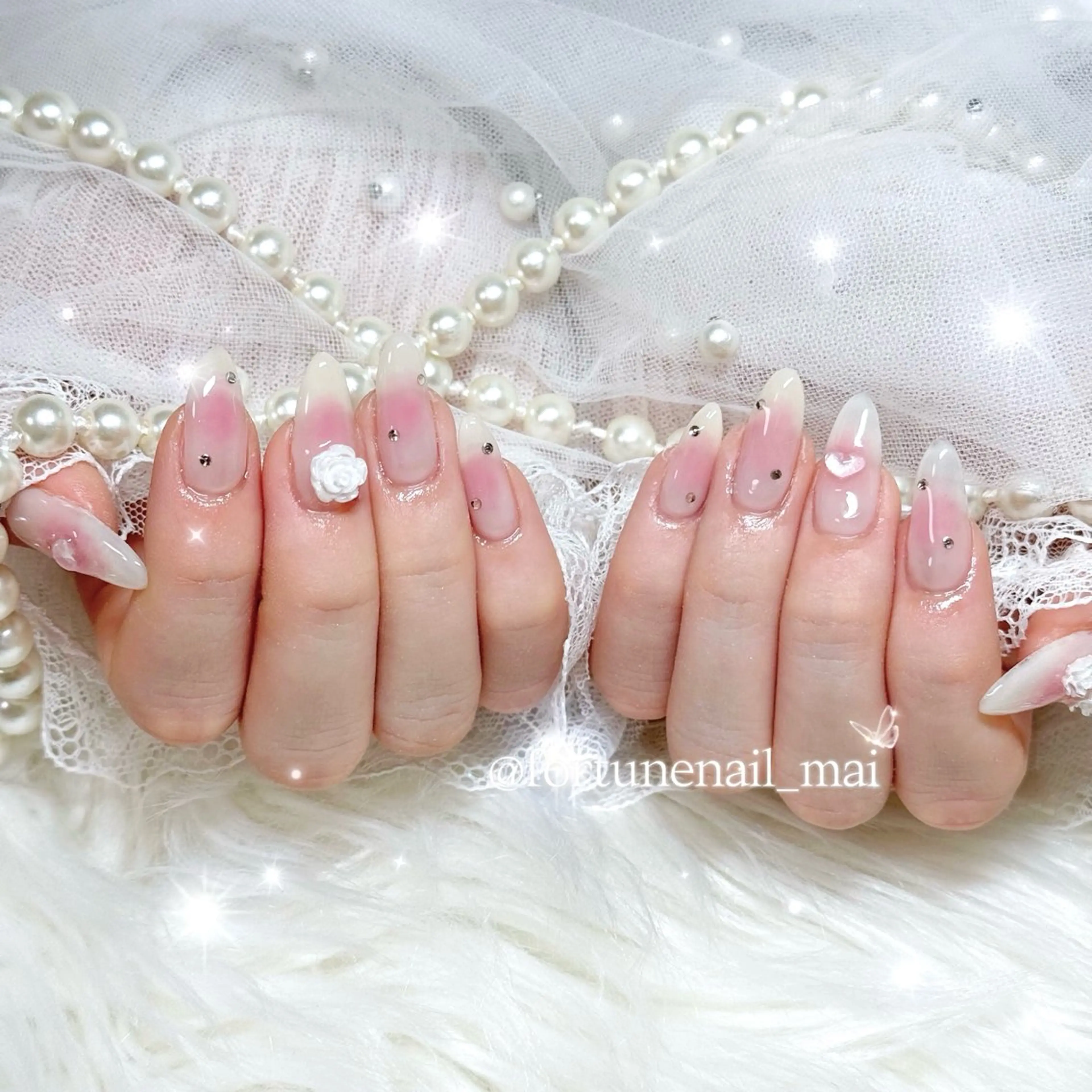 ネイル チークネイル ハンドネイル 🎀Mai 🎀のネイルデザイン