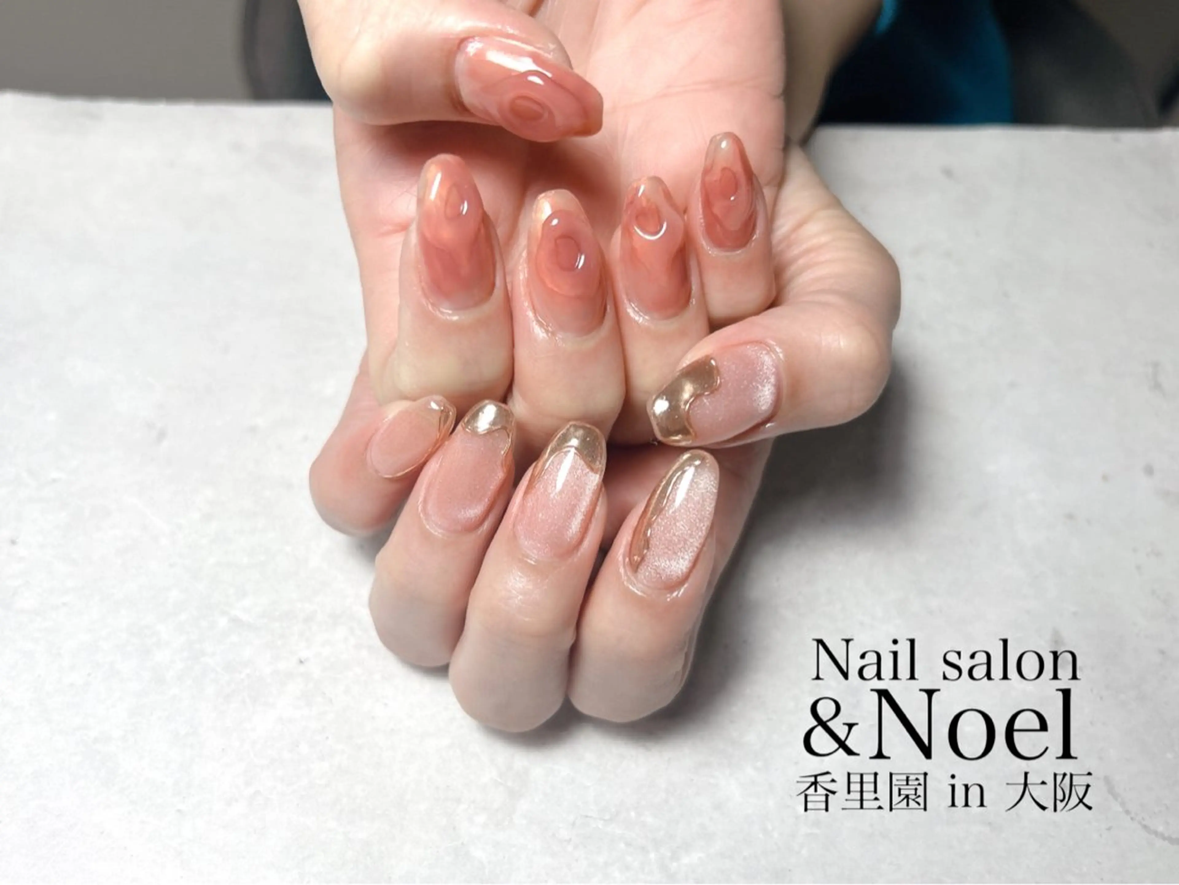 ネイル ハンドネイル Nailsalon  &Noel所属・もも 🍑のネイルデザイン