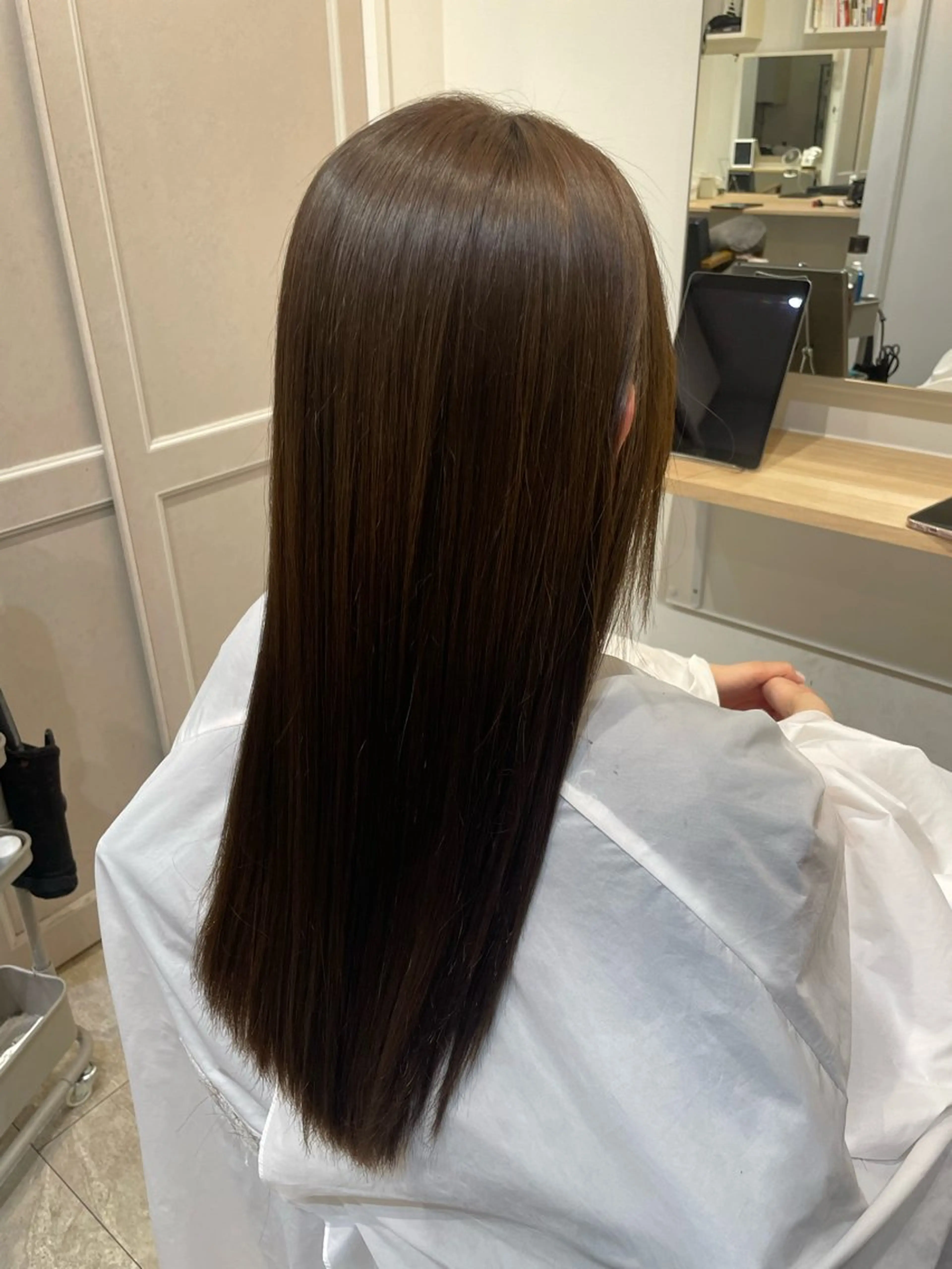 ロング カット 縮毛矯正 トリートメント 南雲 由麻のヘアスタイル