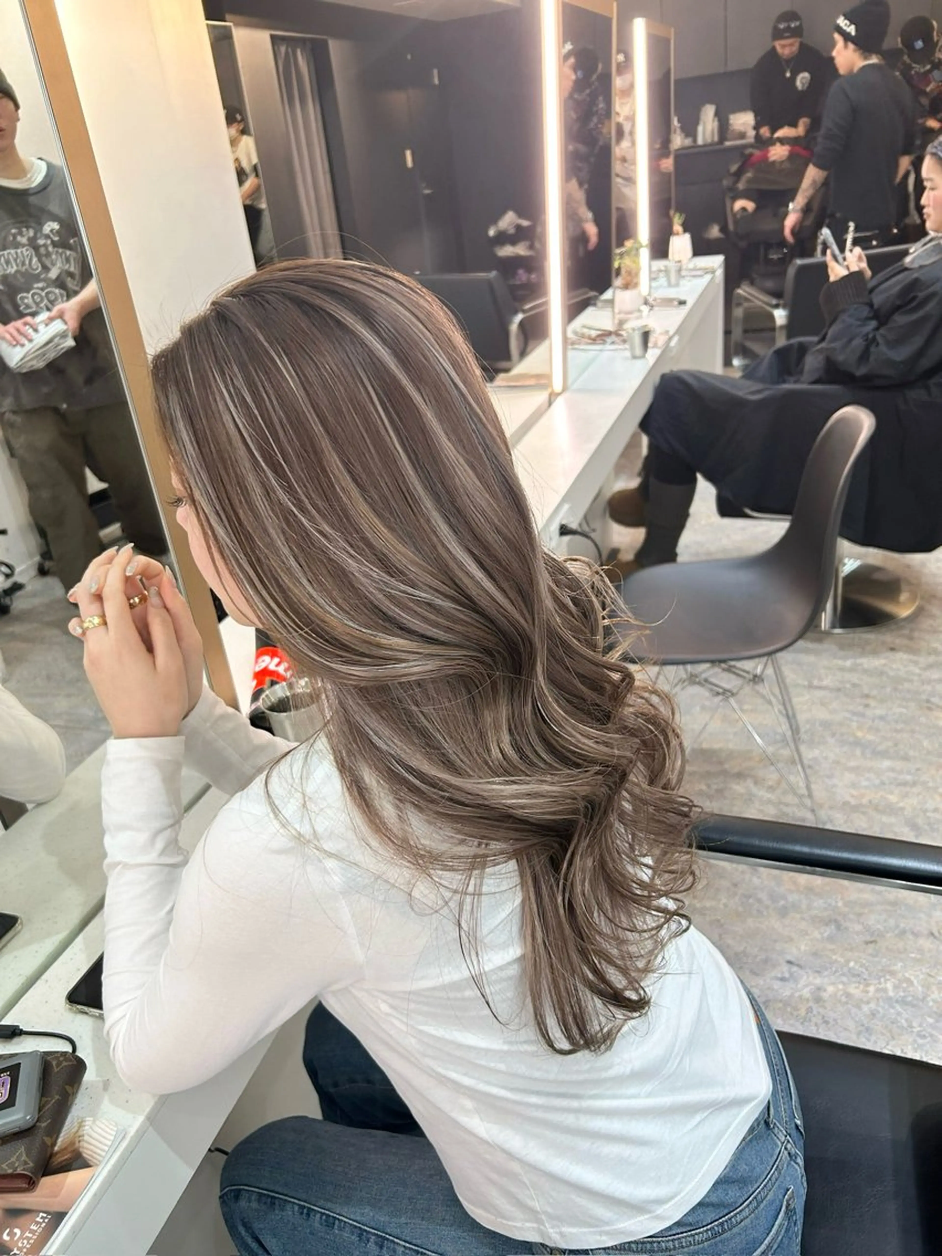 ロング カラー ヘアカラー トリートメント レイヤーカット BLend 渋谷のヘアスタイル