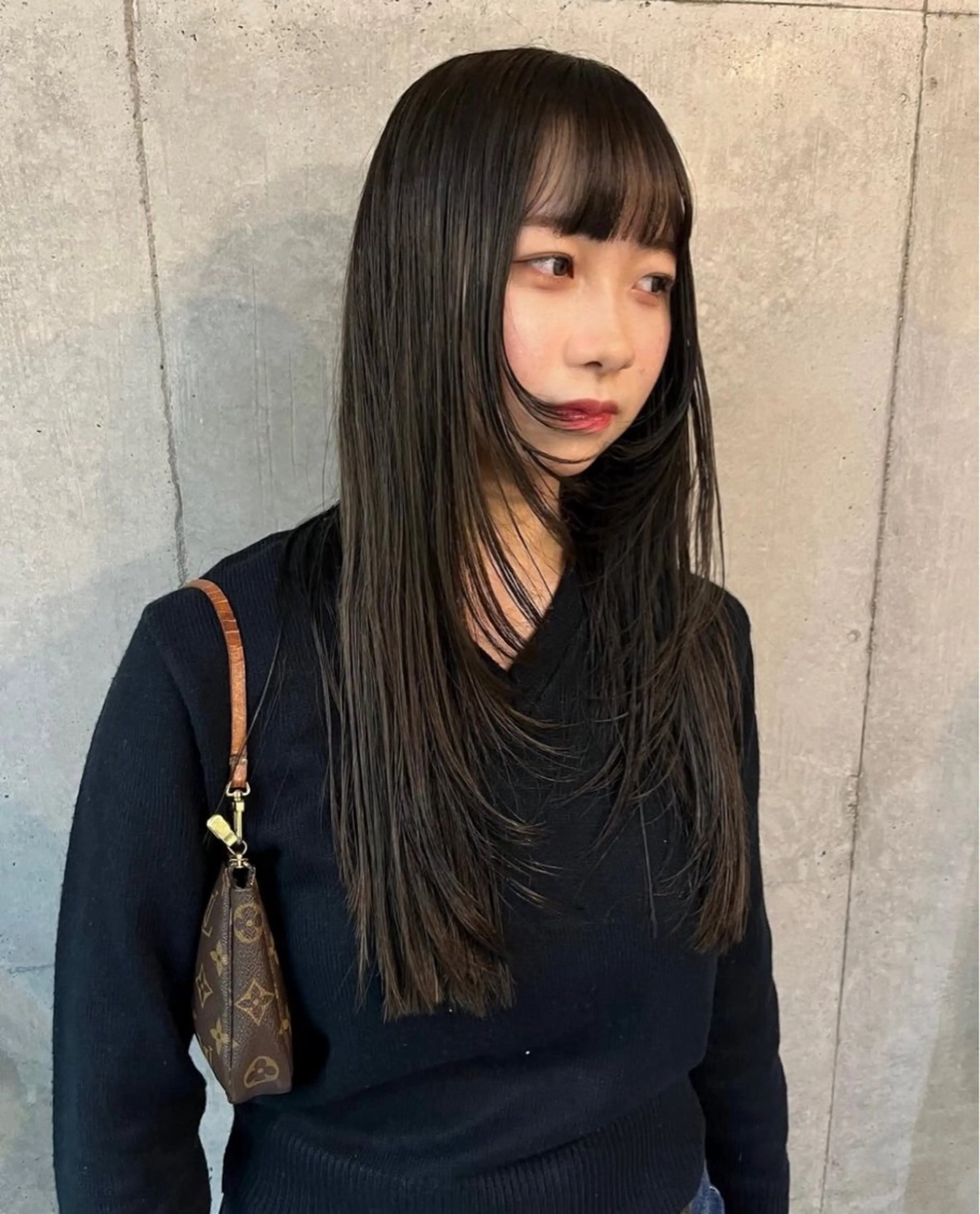 ロング レイヤーカット ロング カット ヘアカラー レイヤーカット\ウル フ　chinatsuのヘアスタイル