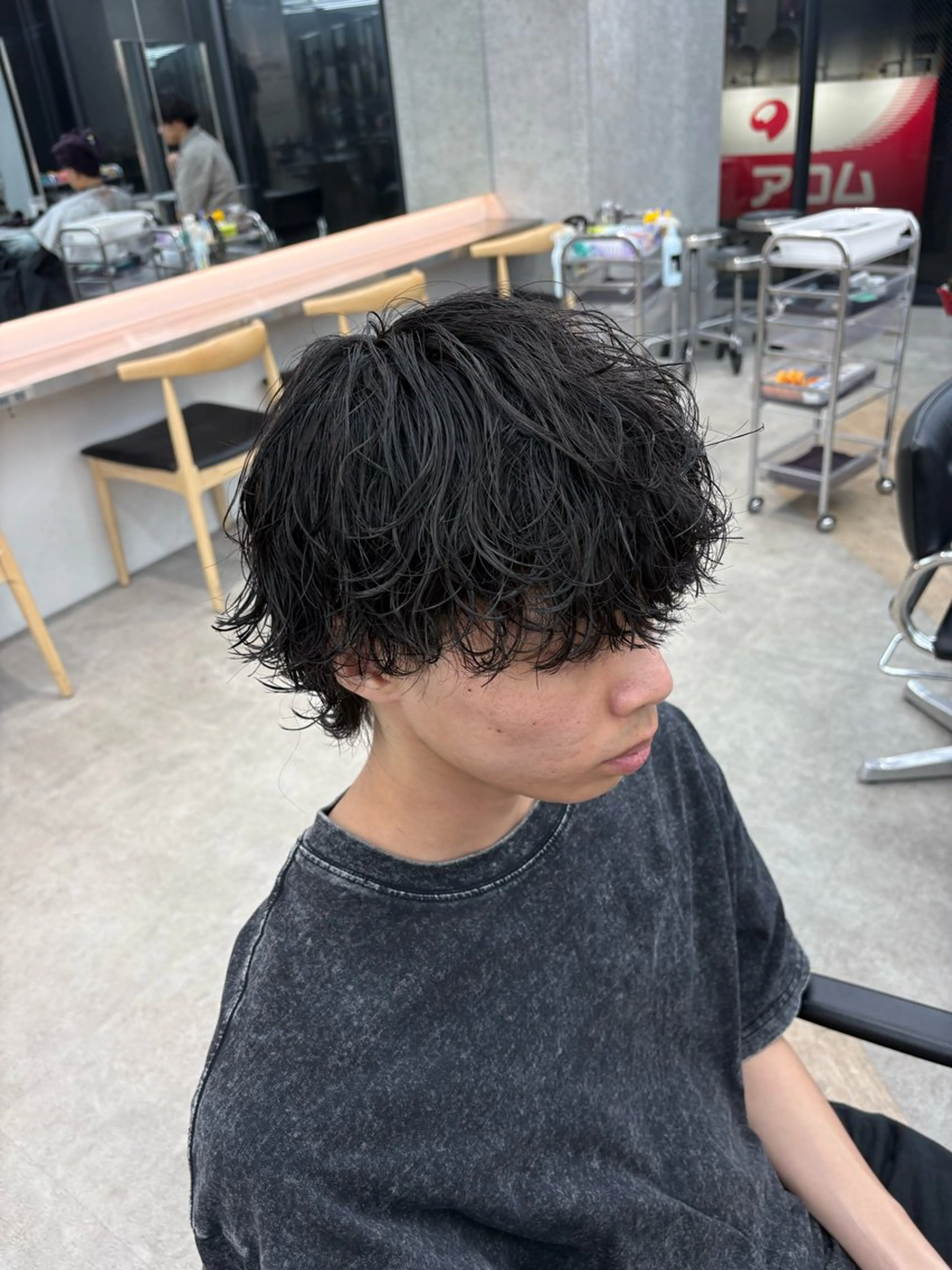 パーマ メンズ パーマ 🌀toa/波巻き✨ /メンズパーマ／栄のヘアスタイル