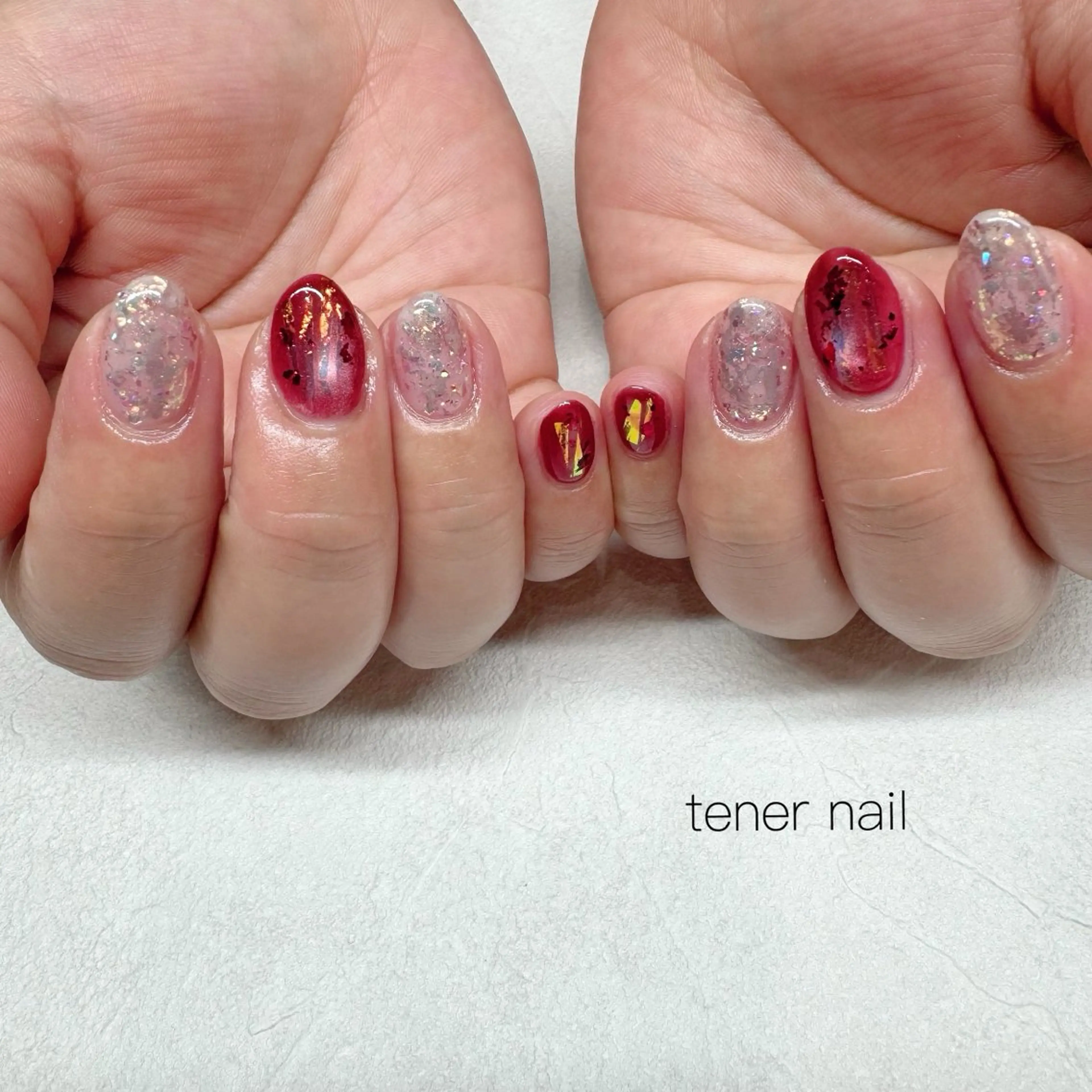 ネイル ホログラムネイル キラキラネイル ハンドネイル tener  nail  テネルネイル所属・テネルネイル tener nailのネイルデザイン
