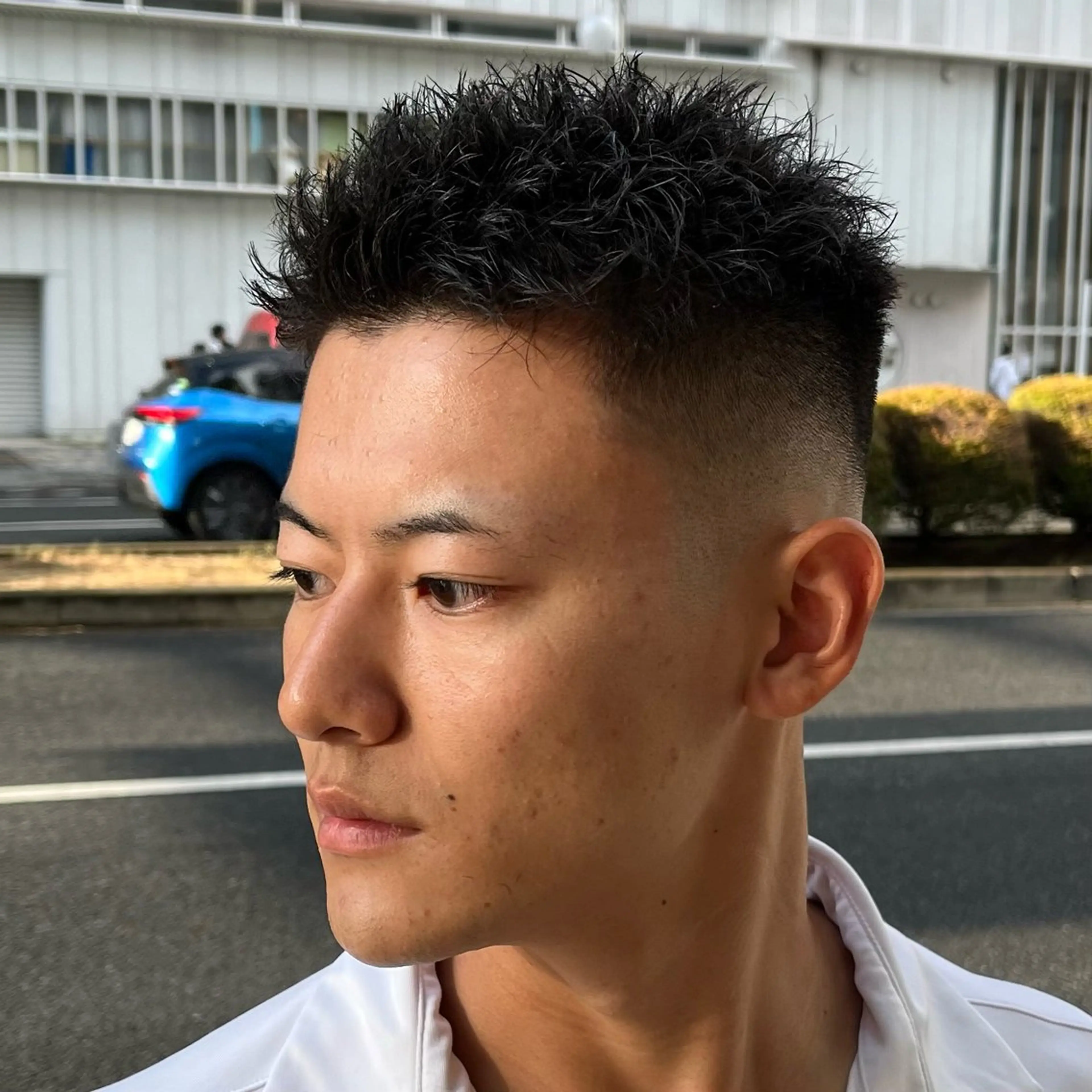 ショート メンズ フェードカット メンズパーマ スキンフェード スパイキーショート ショートヘア カット 立川/メンズパーマ 厚進太郎のヘアスタイル