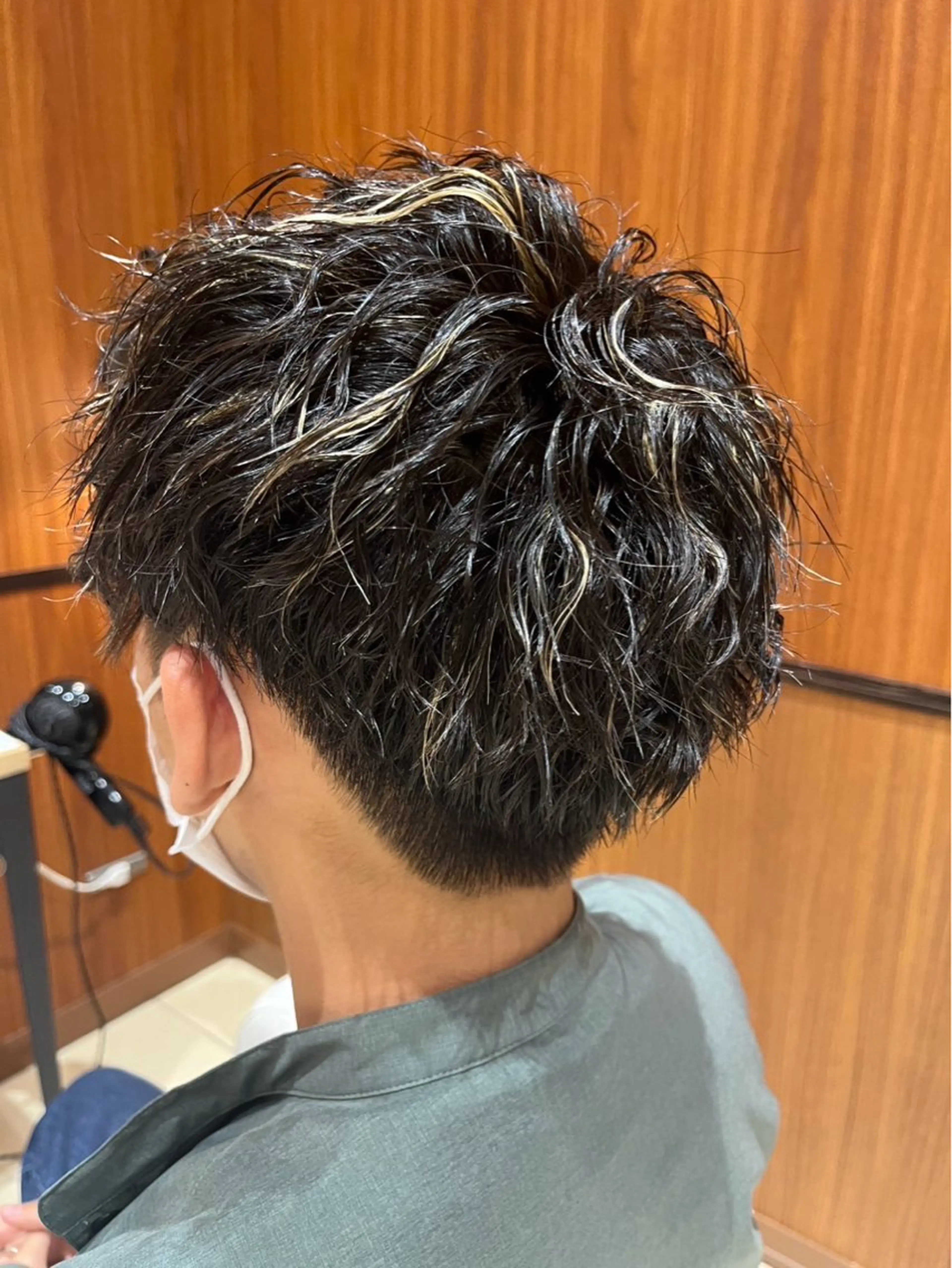 カラー パーマ メンズ 北原 靖仁のヘアスタイル