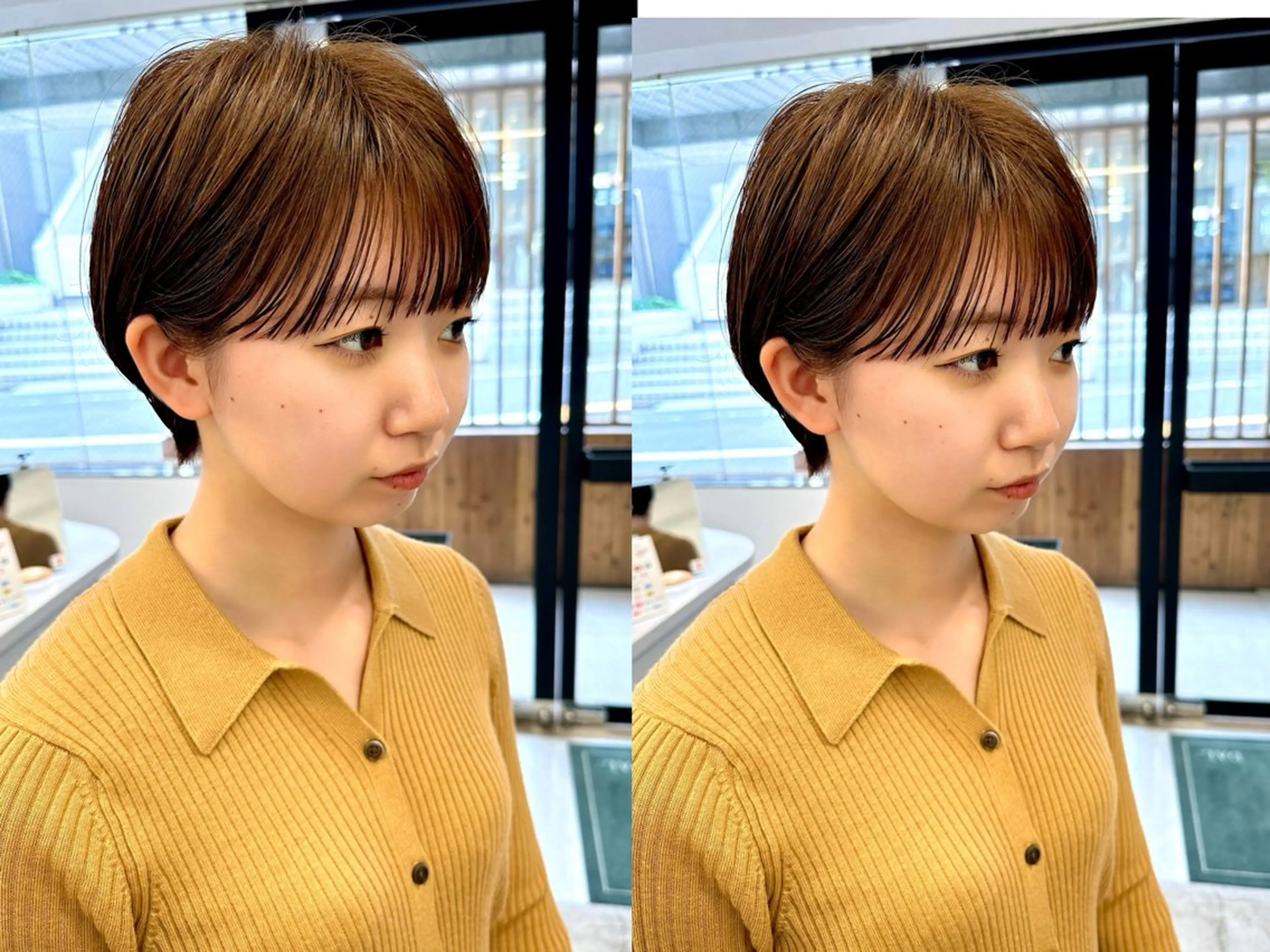 ショート カット ヘアカラー 骨格診断で絶対可愛い ✨丸みショート✨凌弥のヘアスタイル