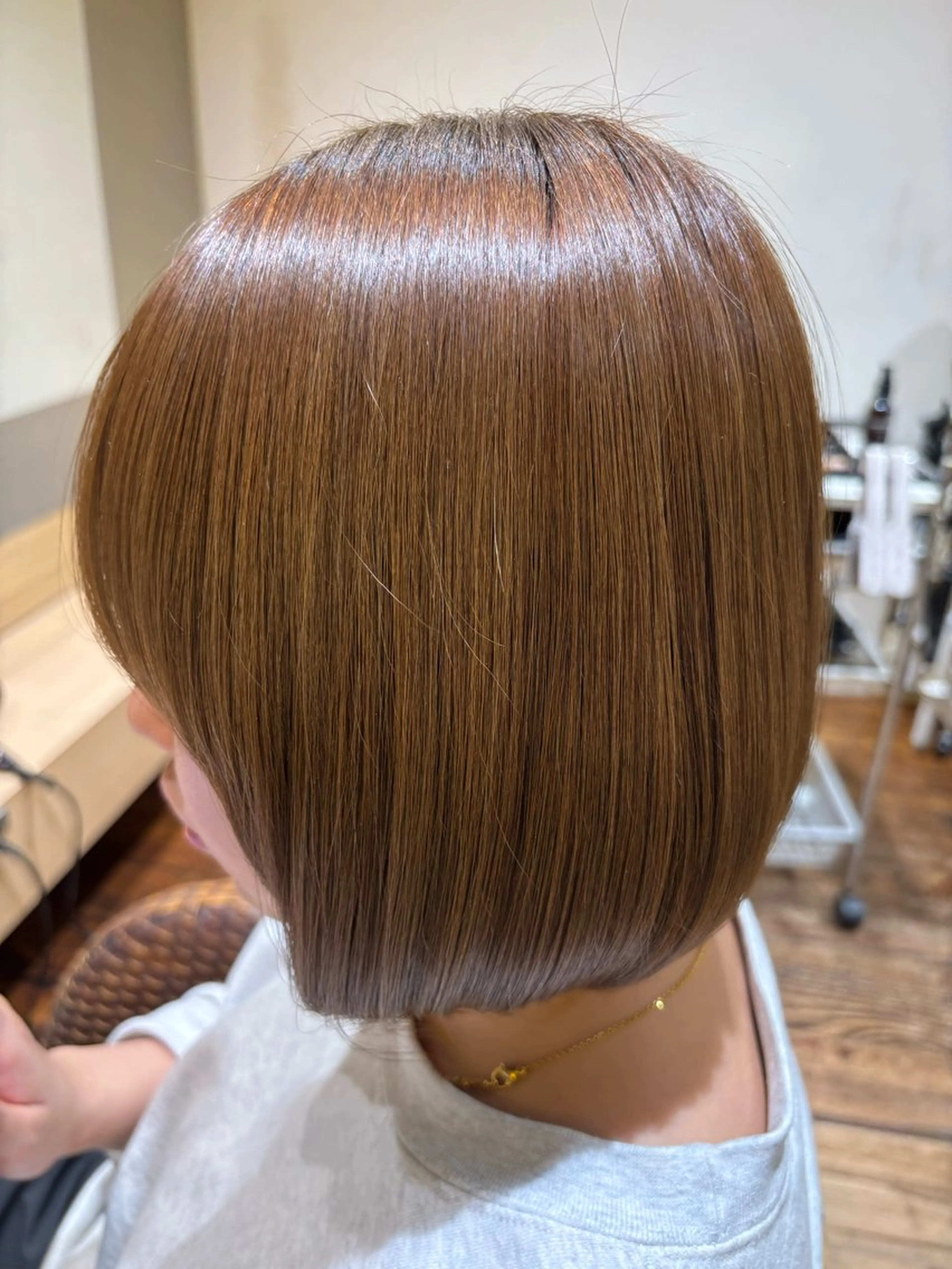 カラー ブリーチ 透明感カラー ブリーチなしカラー ヘアカラー トリートメント Ley所属・造田 彩湖のヘアスタイル
