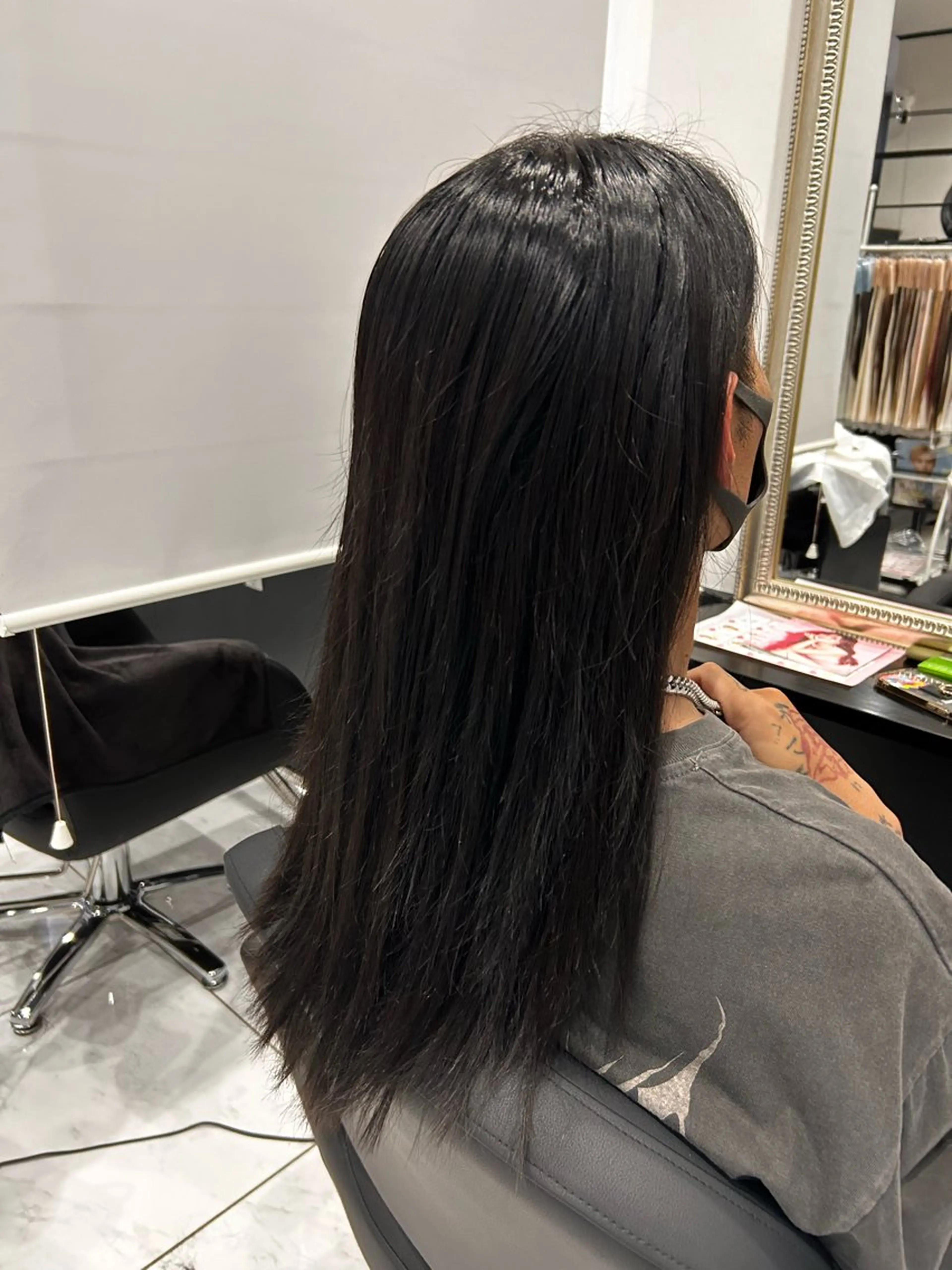 ロング プルエクステ エクステ 長田 麻友子のヘアスタイル
