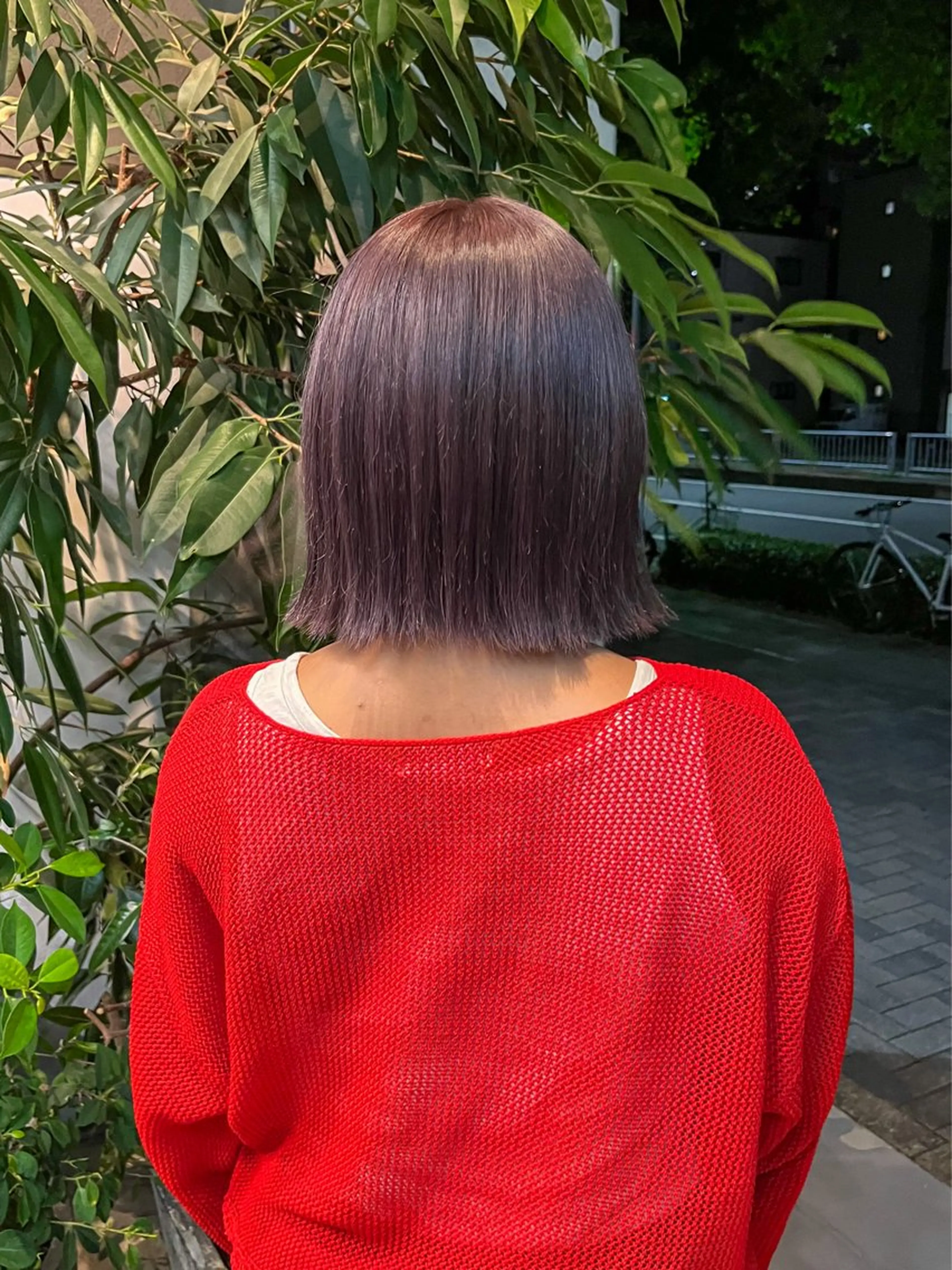 ミディアム カラー ブリーチ ラベンダーカラー ピンクカラー カット こっくりカラー/艶髪 /amy.山口瑞稀のヘアスタイル