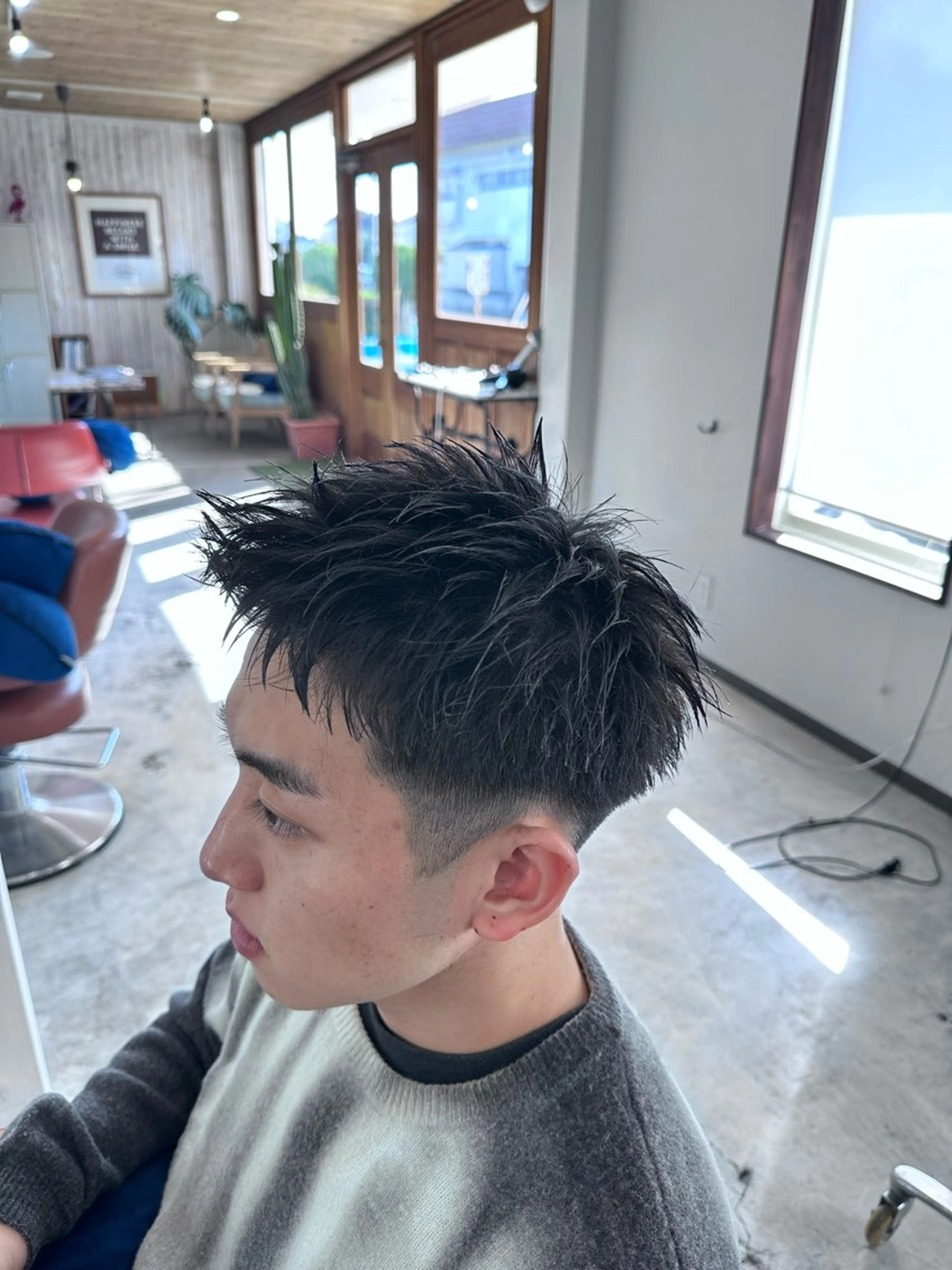 ショート メンズ スパイキーショート ショートヘア 椎木 琉聖のヘアスタイル