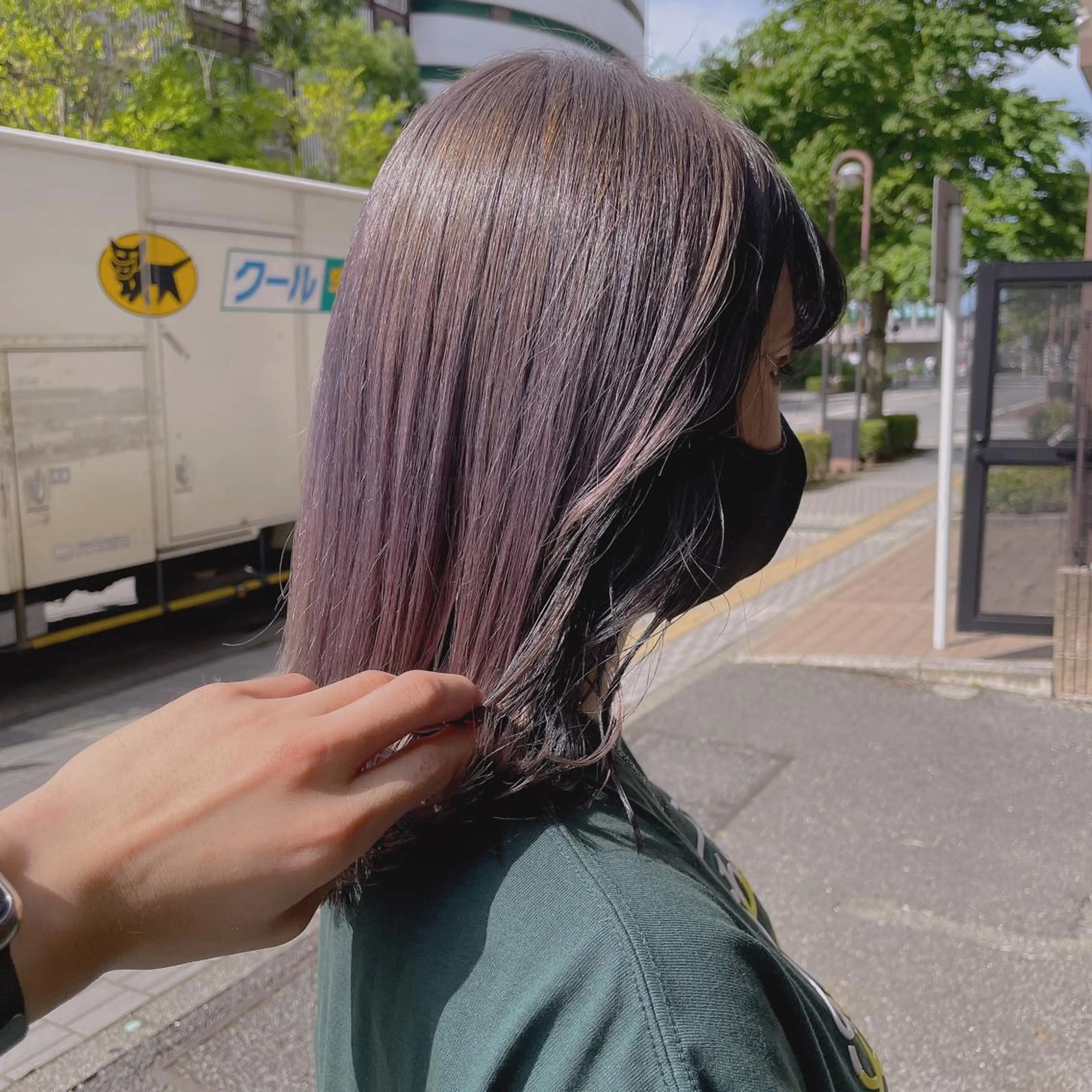 ミディアム ヘアカラー 韓国ヘア/レイヤー 🇰🇷/艶髪/長橋のヘアスタイル